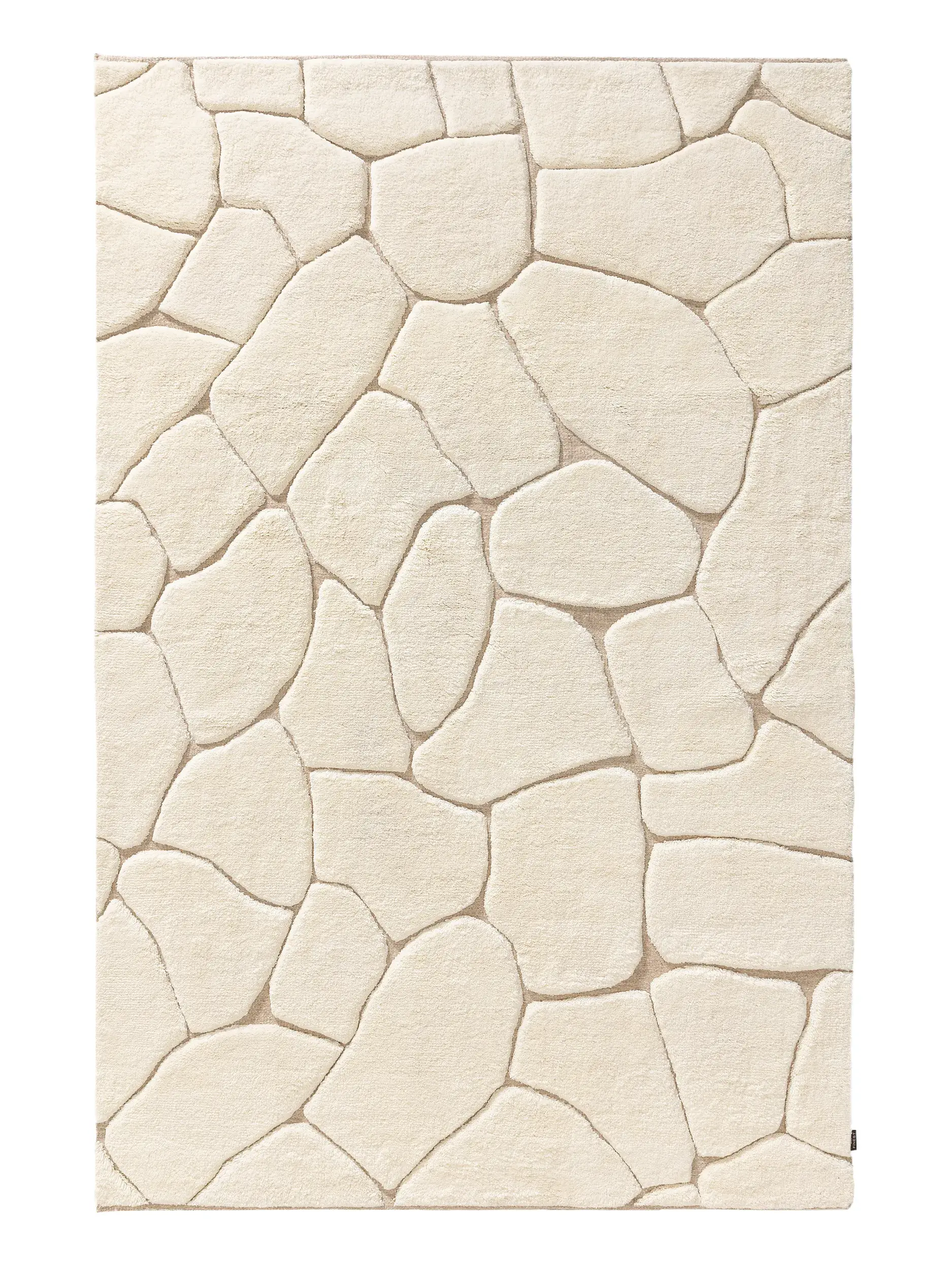 Handgeknüpfter Wollteppich Mattia Cream/Beige von 