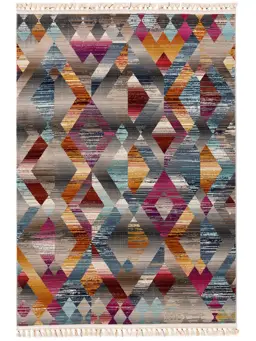 Teppich Simsala Multicolor/Anthrazit