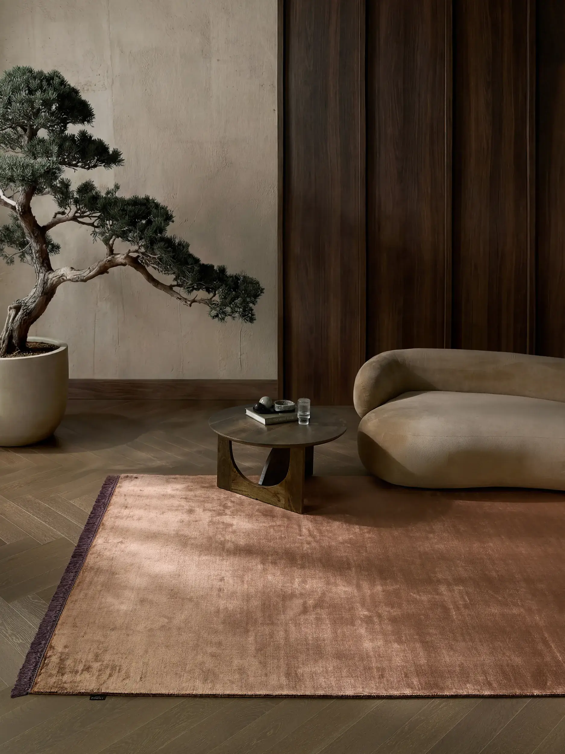 Teppe Rubin av 100% Viskose i  fra benuta Finest