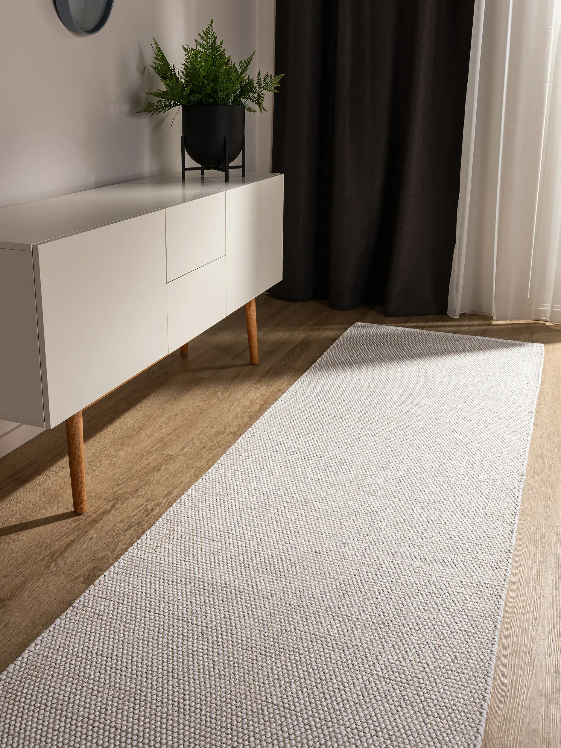 Teppich Ron aus 100% Cotton in Beige von benuta Basic