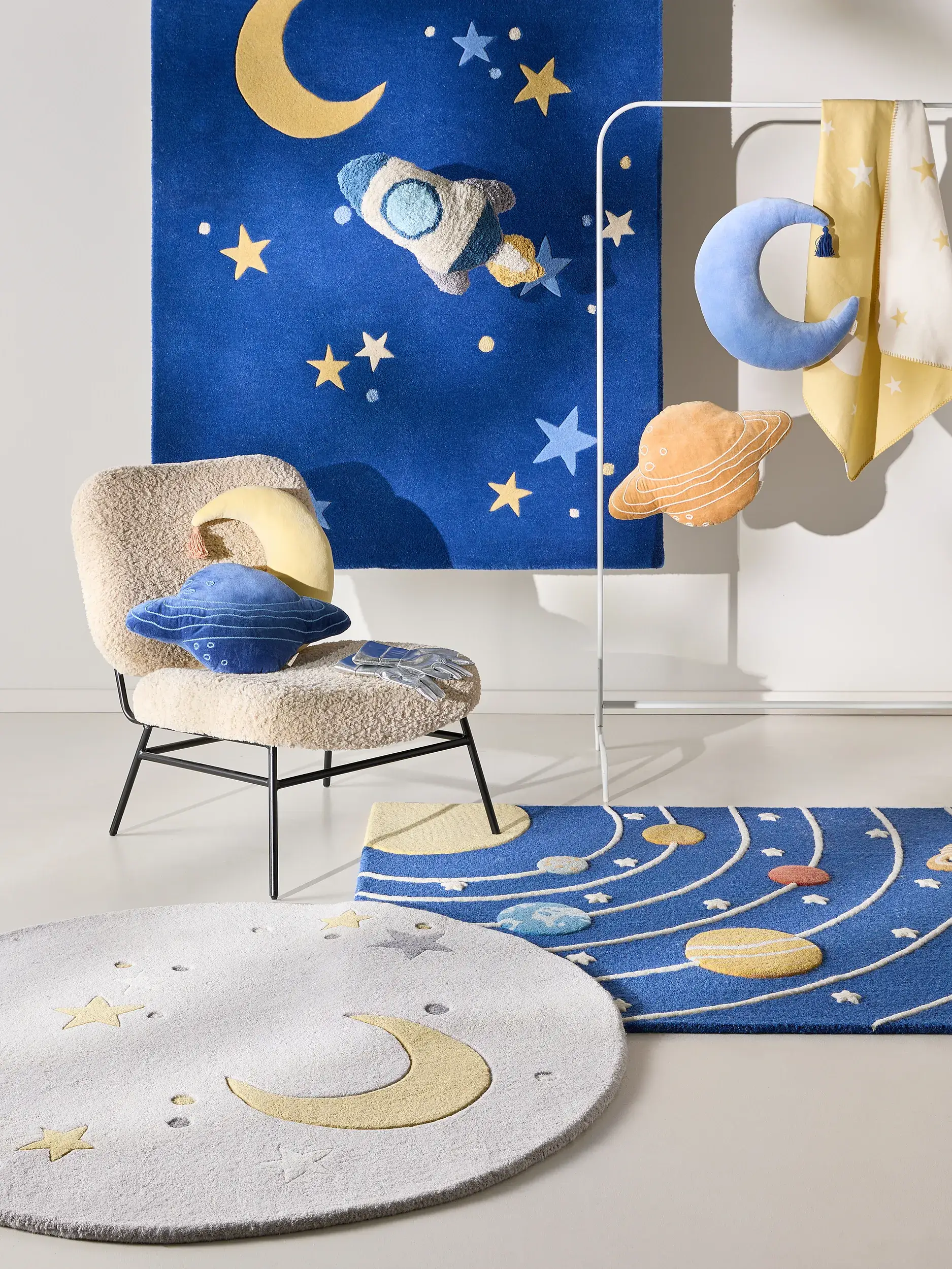 Baumwolldecke Alex Gelb im Design  aus  von Lytte