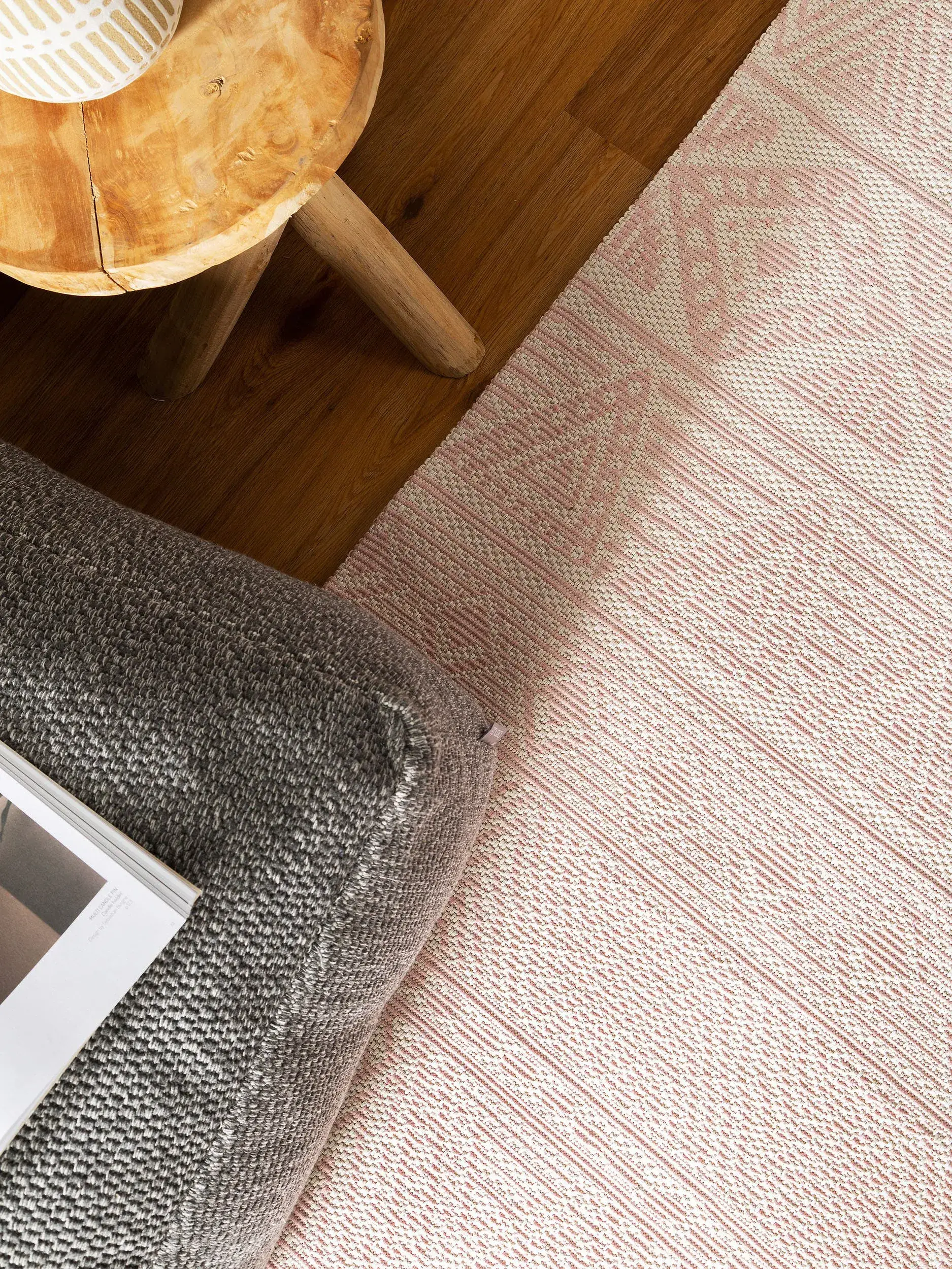 Teppich Cooper aus 100% Baumwolle in Rosa von benuta