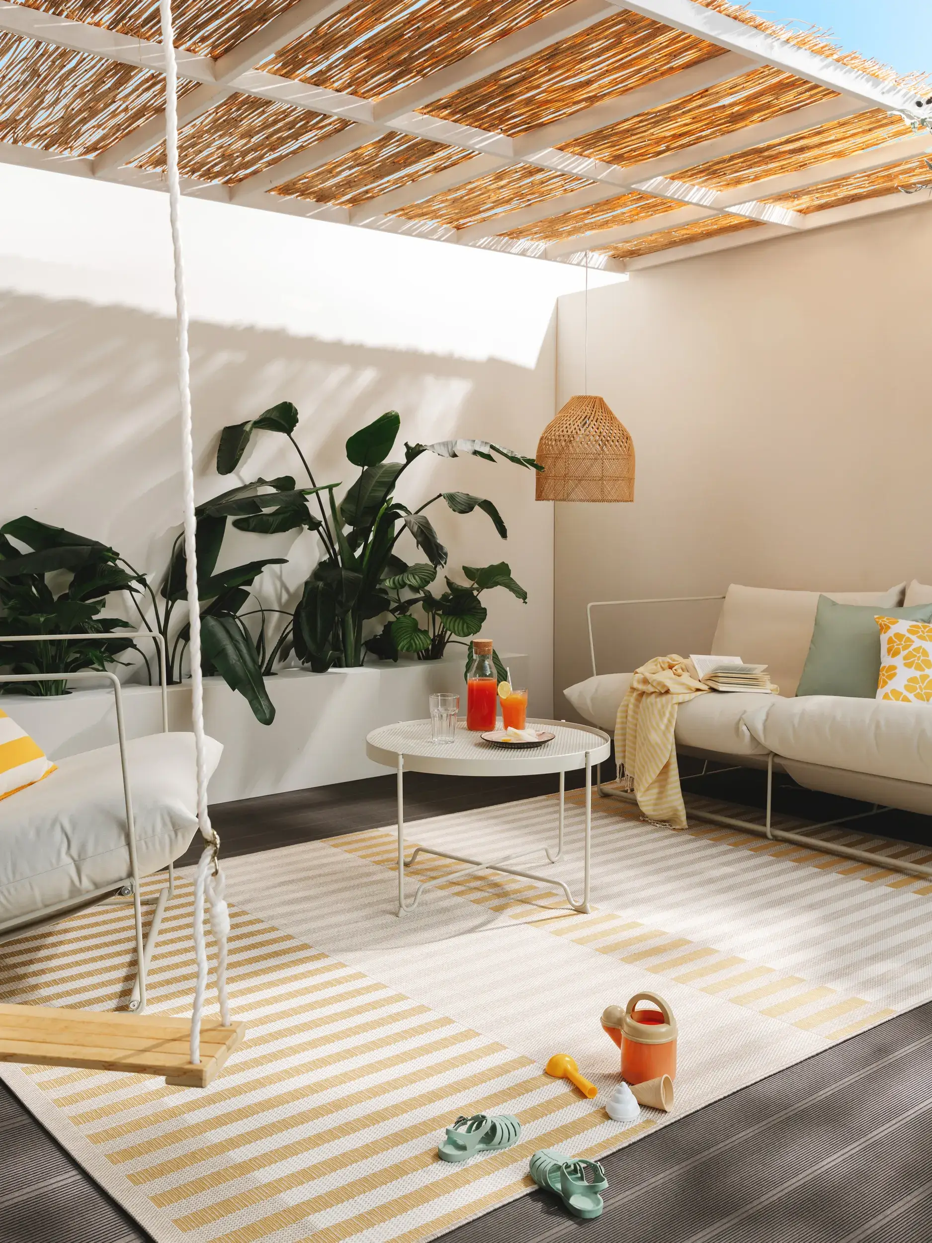 Tappeto per interno ed esterno Vega Beige/Giallo di 