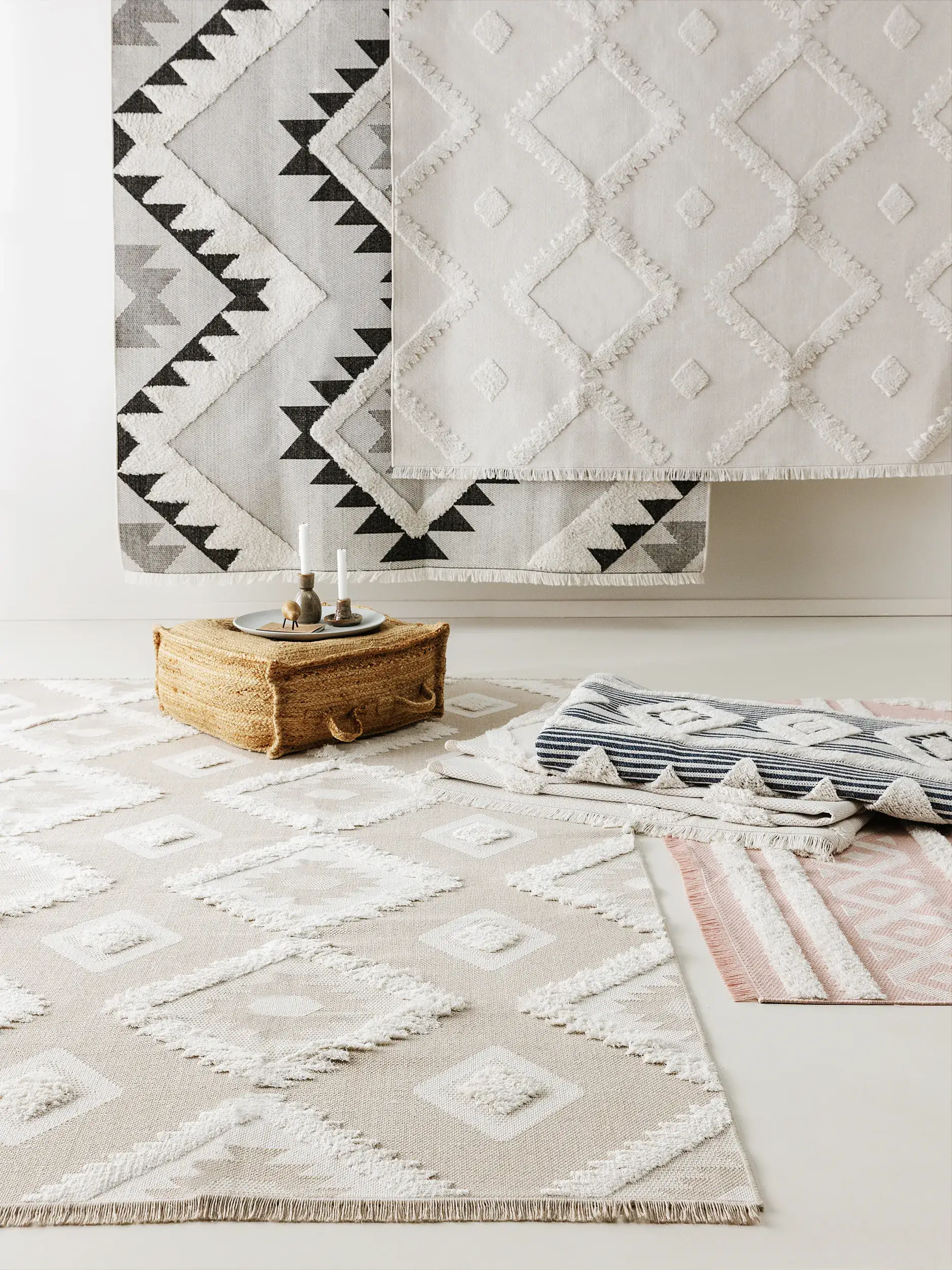 Teppich Oslo aus 100% Baumwolle in Beige von benuta Pop