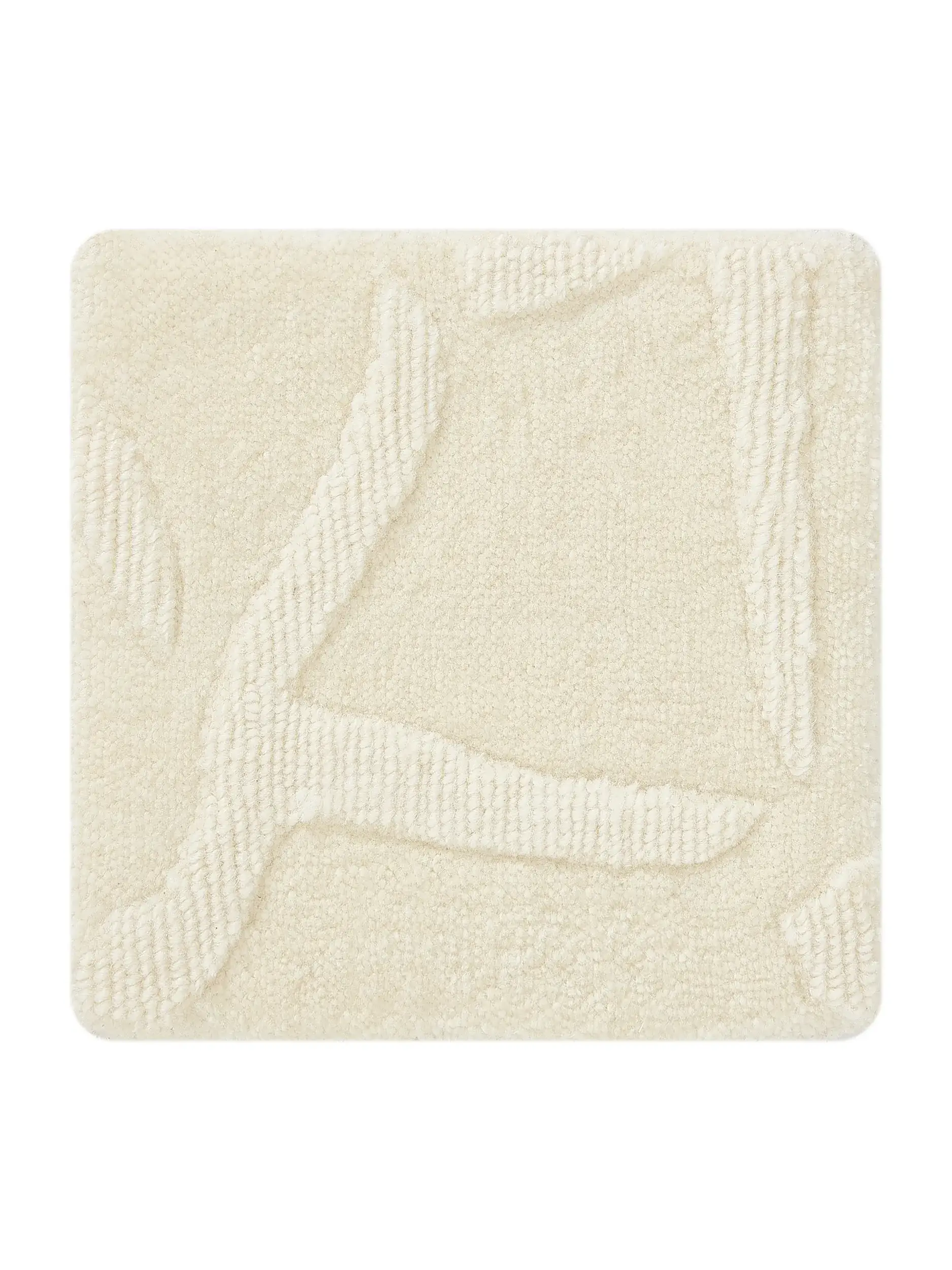 Matta Zino av 100% Ull (från Nya Zeeland) i Beige från benuta Finest