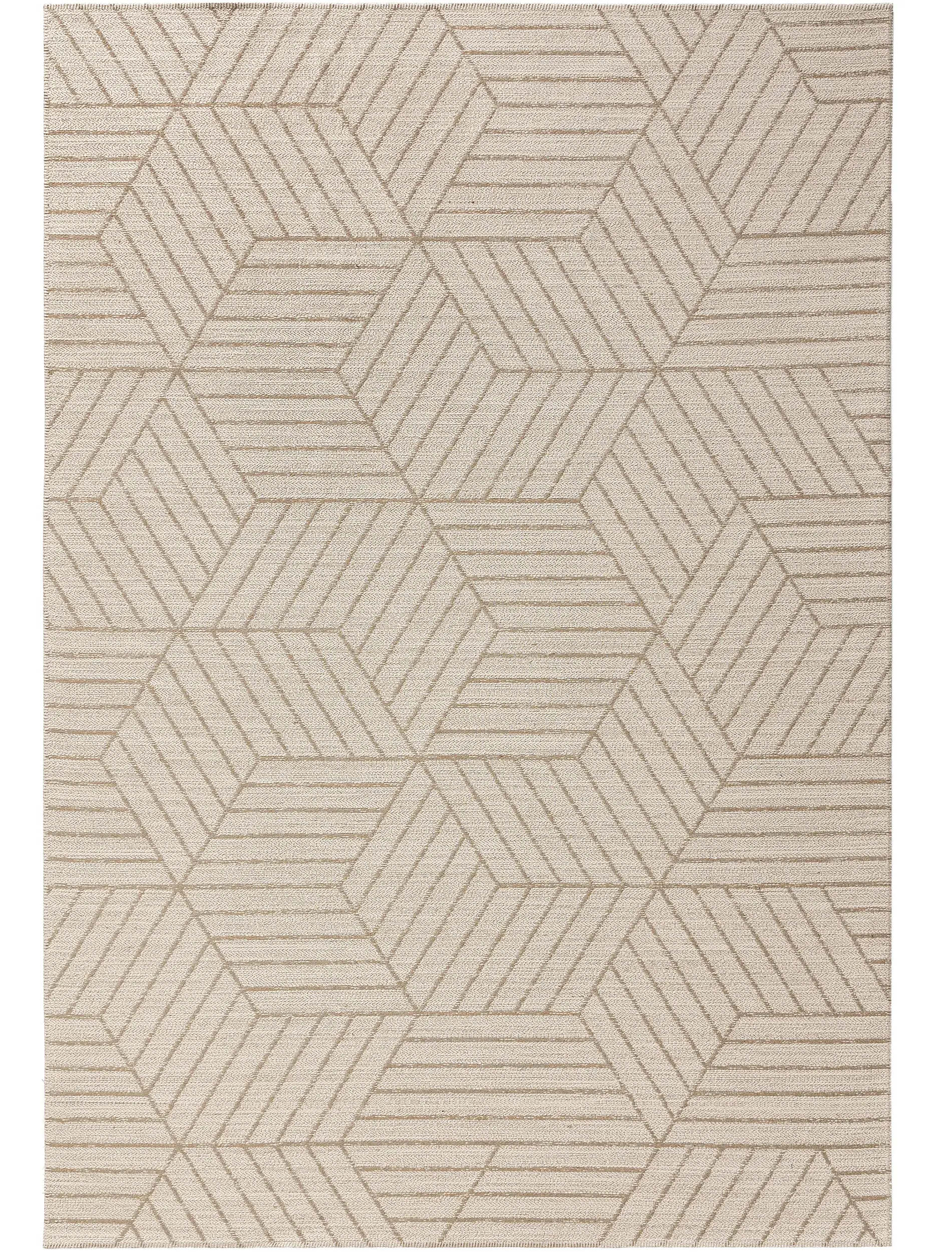 Flachgewebeteppich Elena Cream/Beige von 