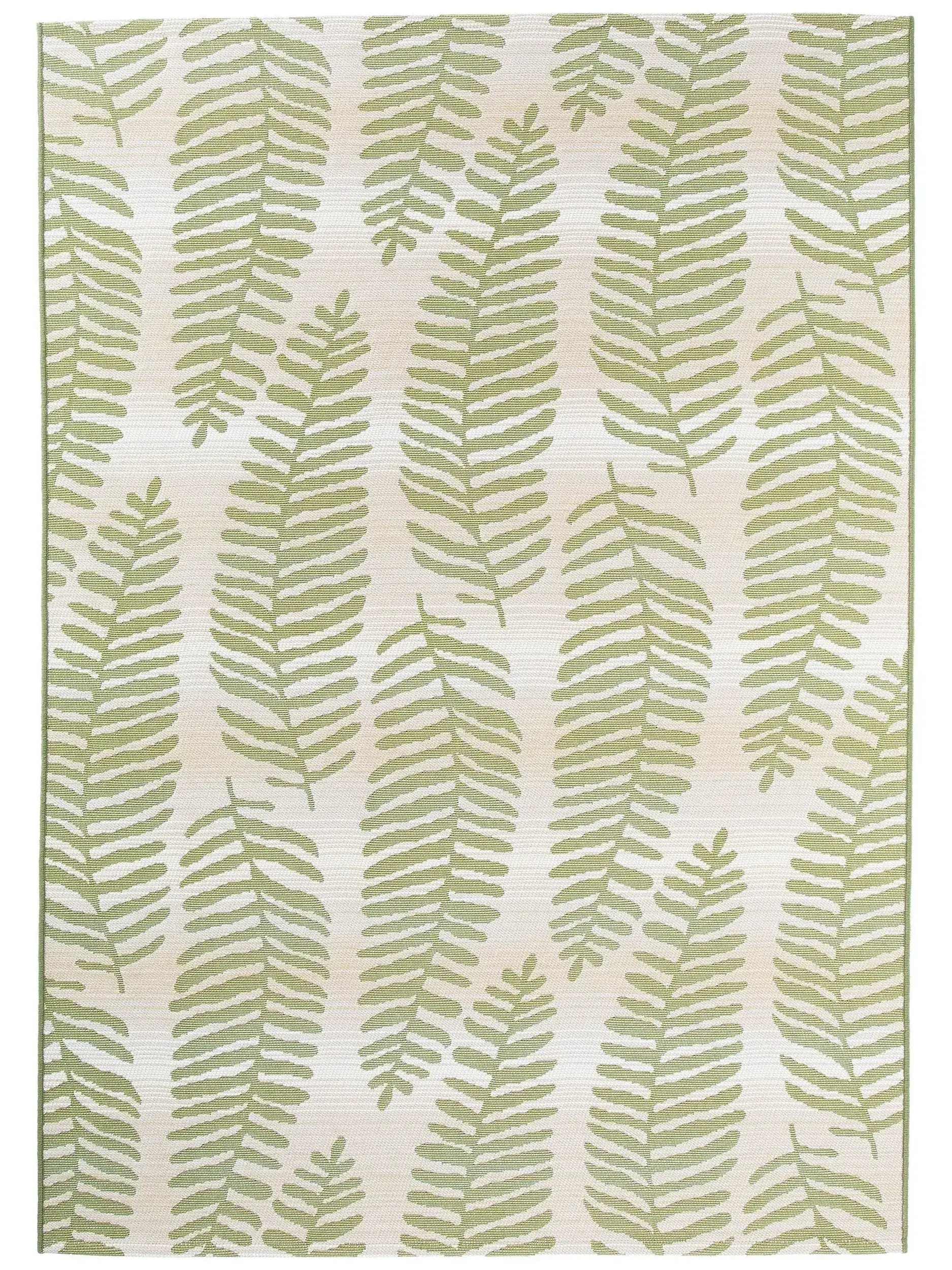 Vloerkleed Artis van 76% Polypropyleen, 23% Polyester, 1% Latex in Groen van benuta nest