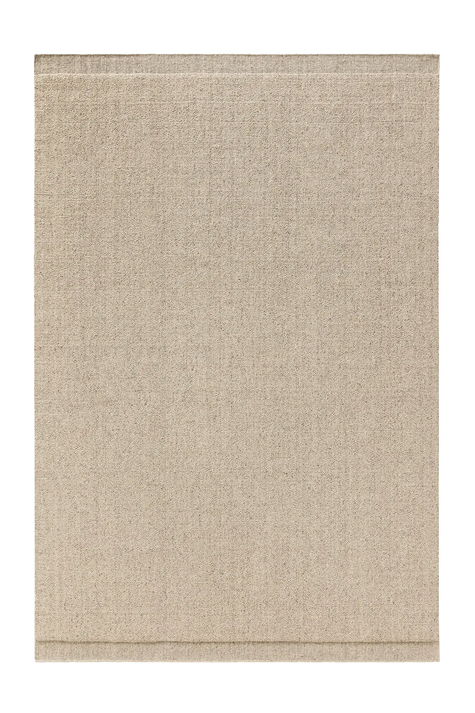 Teppich aus 80% Wolle, 20% Baumwolle in Beige mit 80% Wolle, 20% Baumwolle hohem Flor von benuta Pure