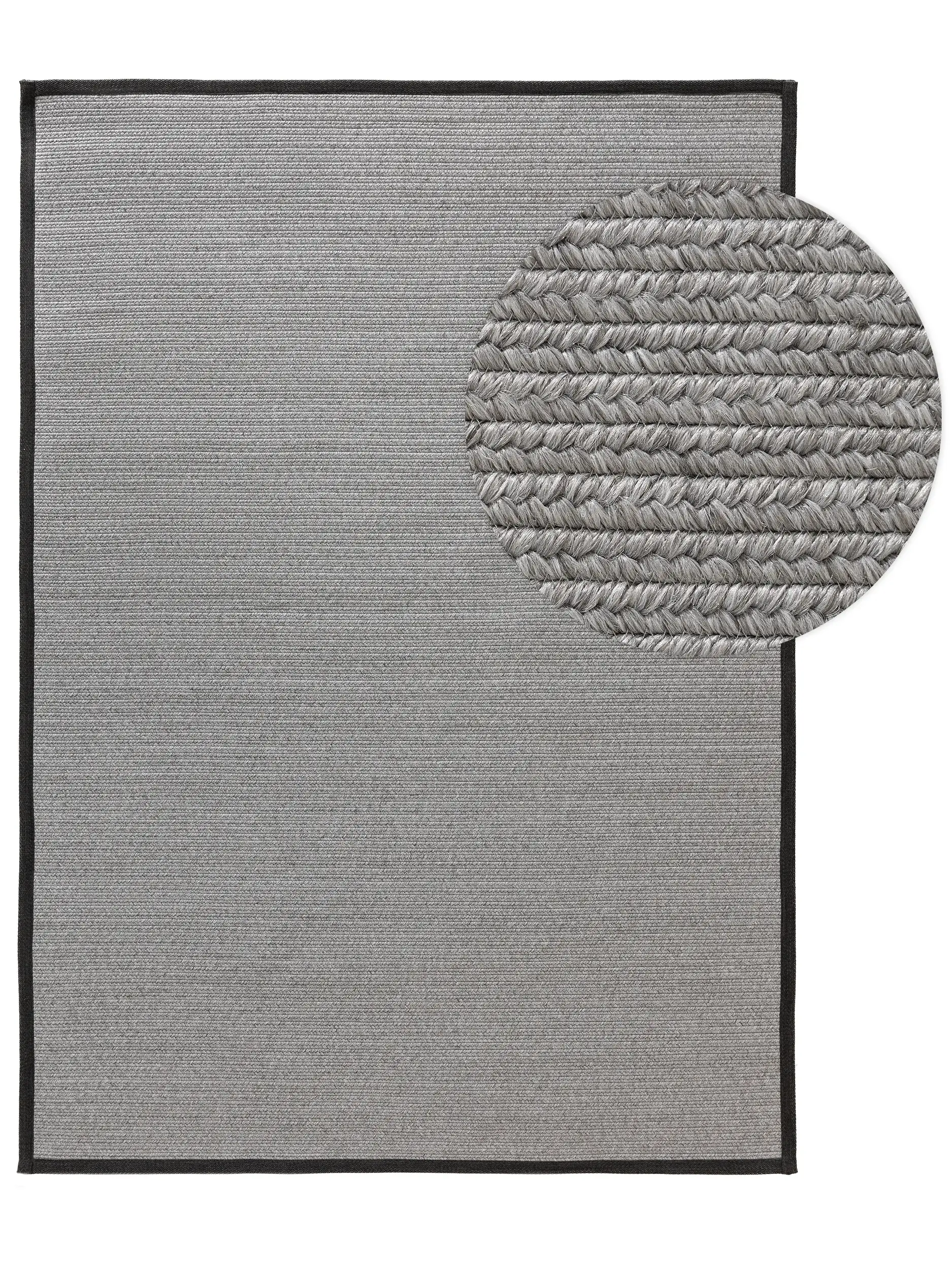Tapijt van 80% Polypropyleen, 20% Polyester in Grijs met een 80% Polypropyleen, 20% Polyester hoge pool van benuta nest
