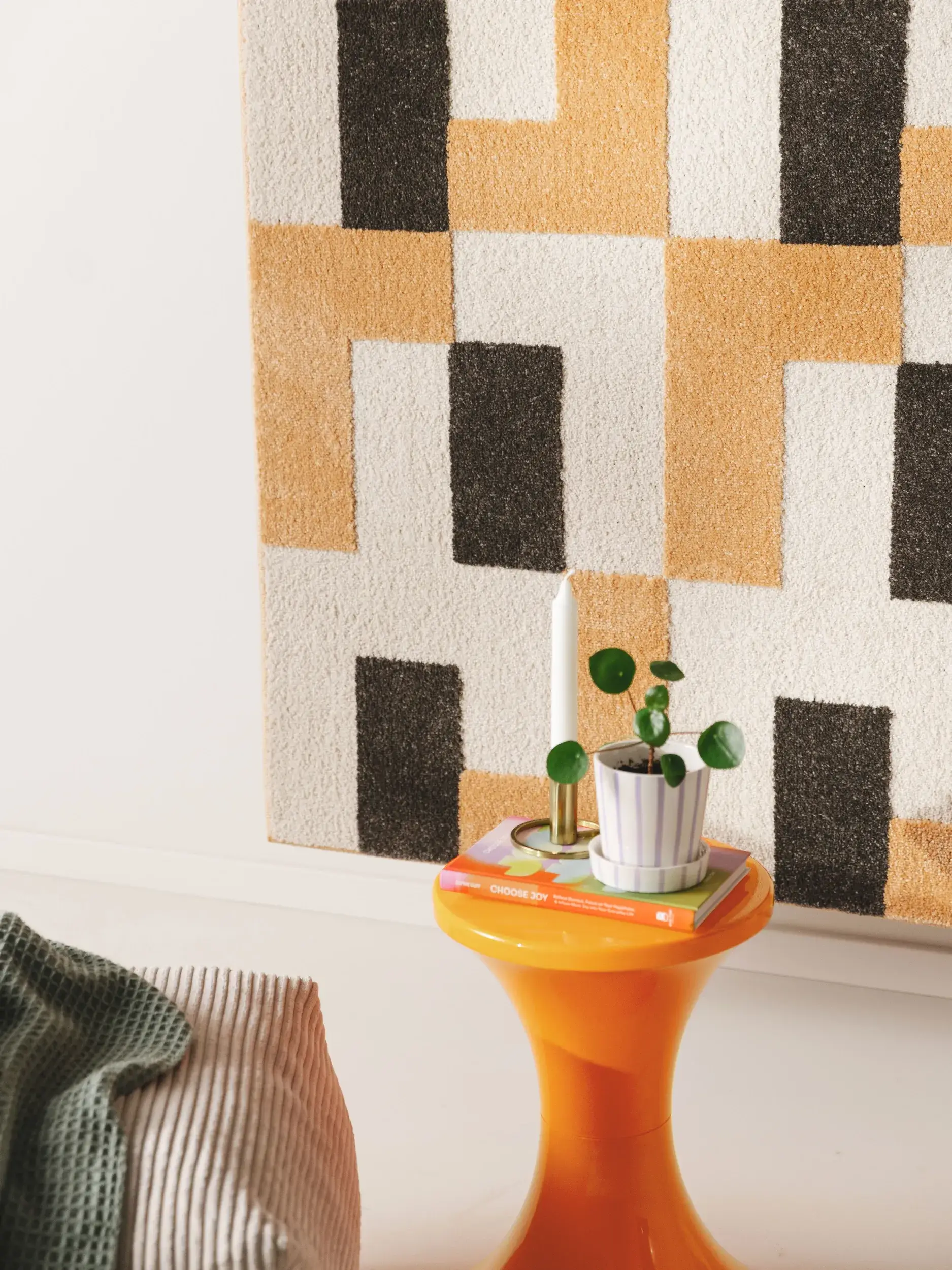 Rug made of 80% Polypropylen, 20% Polyester in Multicolour with a 80% Polypropylen, 20% Polyester high pile by benuta Pop