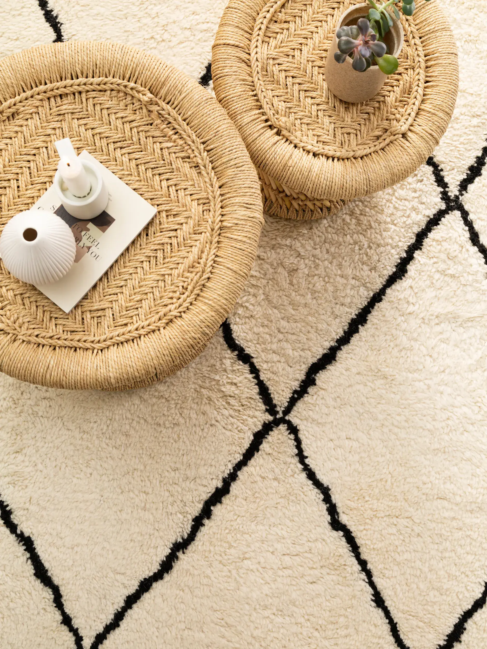 Alfombra de 100% Lana en Beige con un pelo de {{Placeholder_Pile Height}} de altura de benuta pure
