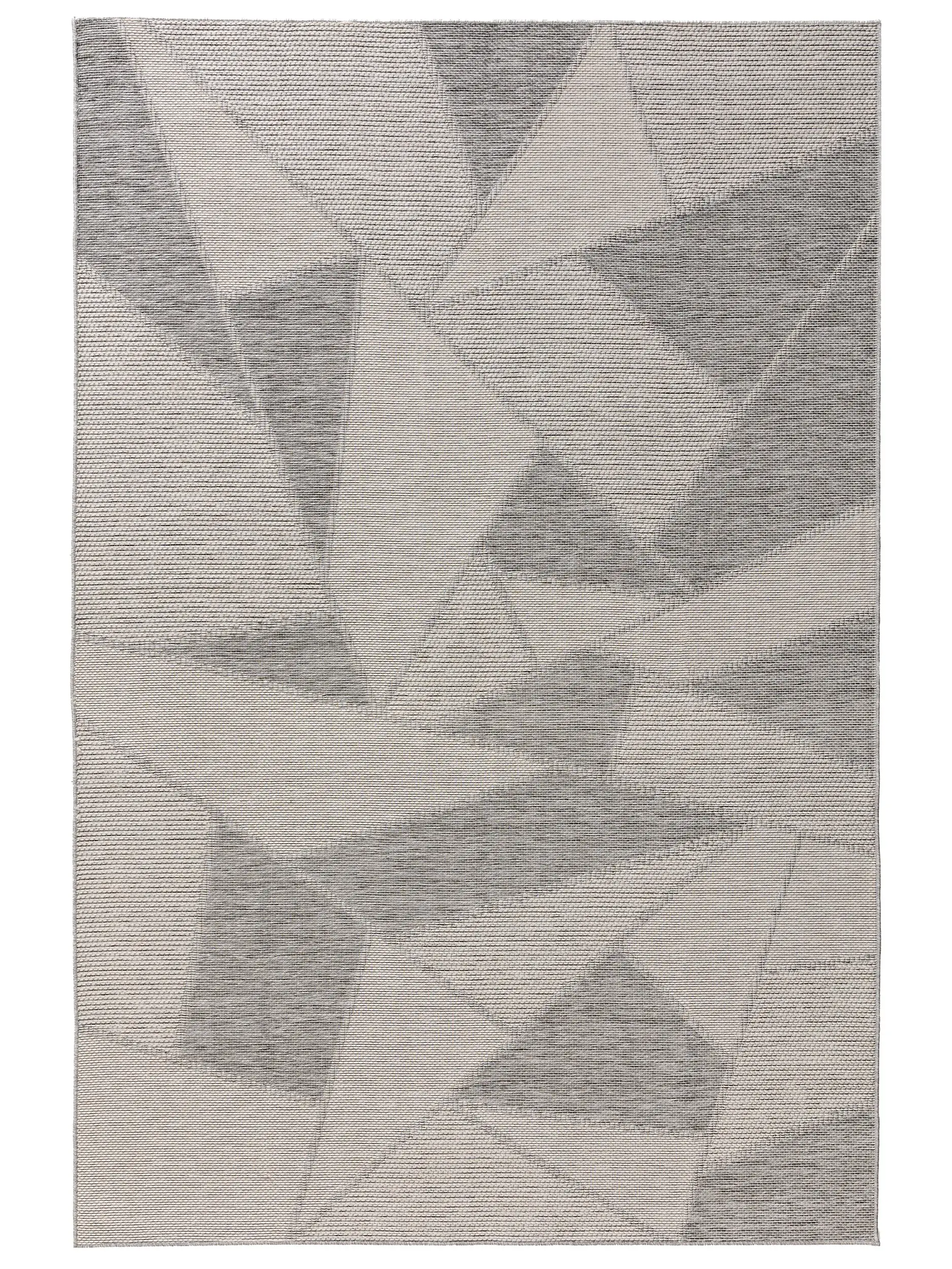 Rug made of 100% Polypropylen in Grey with a 100% Polypropylen high pile by benuta Nest