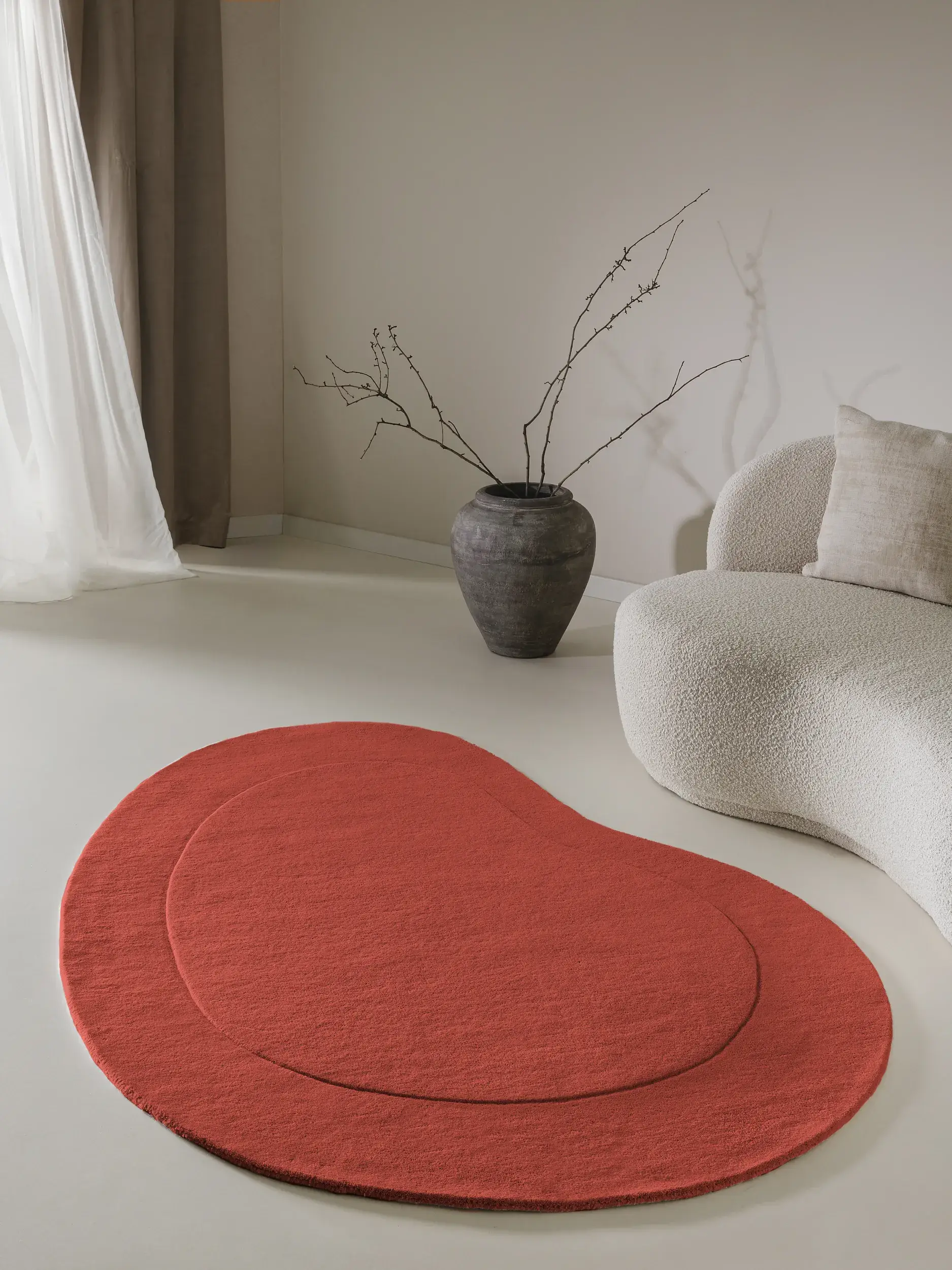 Teppich Shape aus 100% Wolle in  von benuta Pure