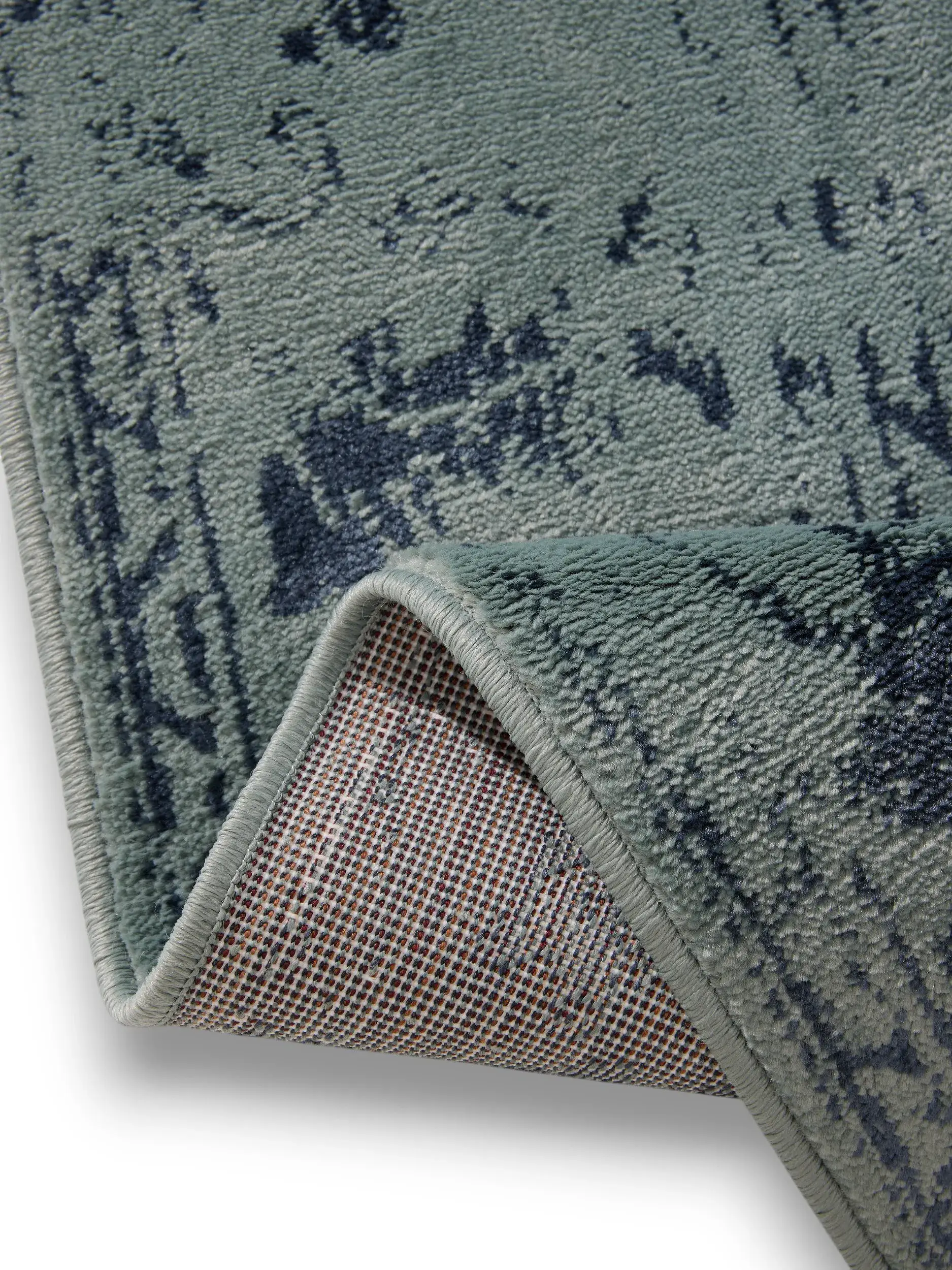 Rug made of 100% Polypropylen in Turquoise with a 100% Polypropylen high pile by benuta Basic
