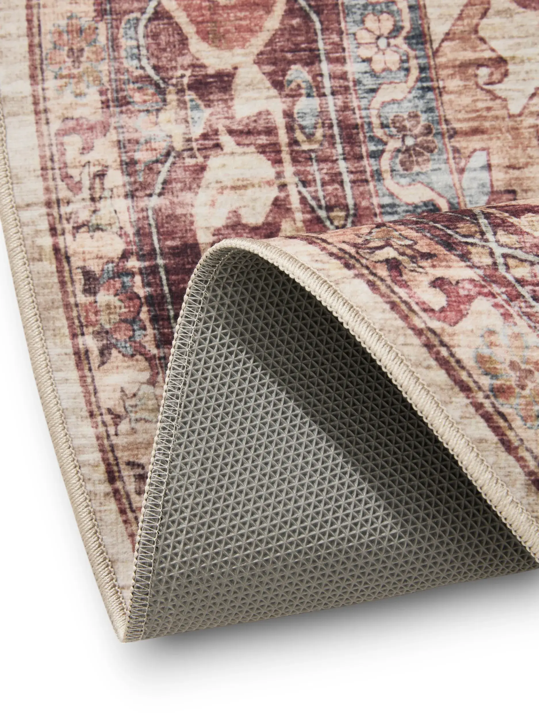 Rug made of 100% Polyester in Multicolour with a 100% Polyester high pile by benuta Basic