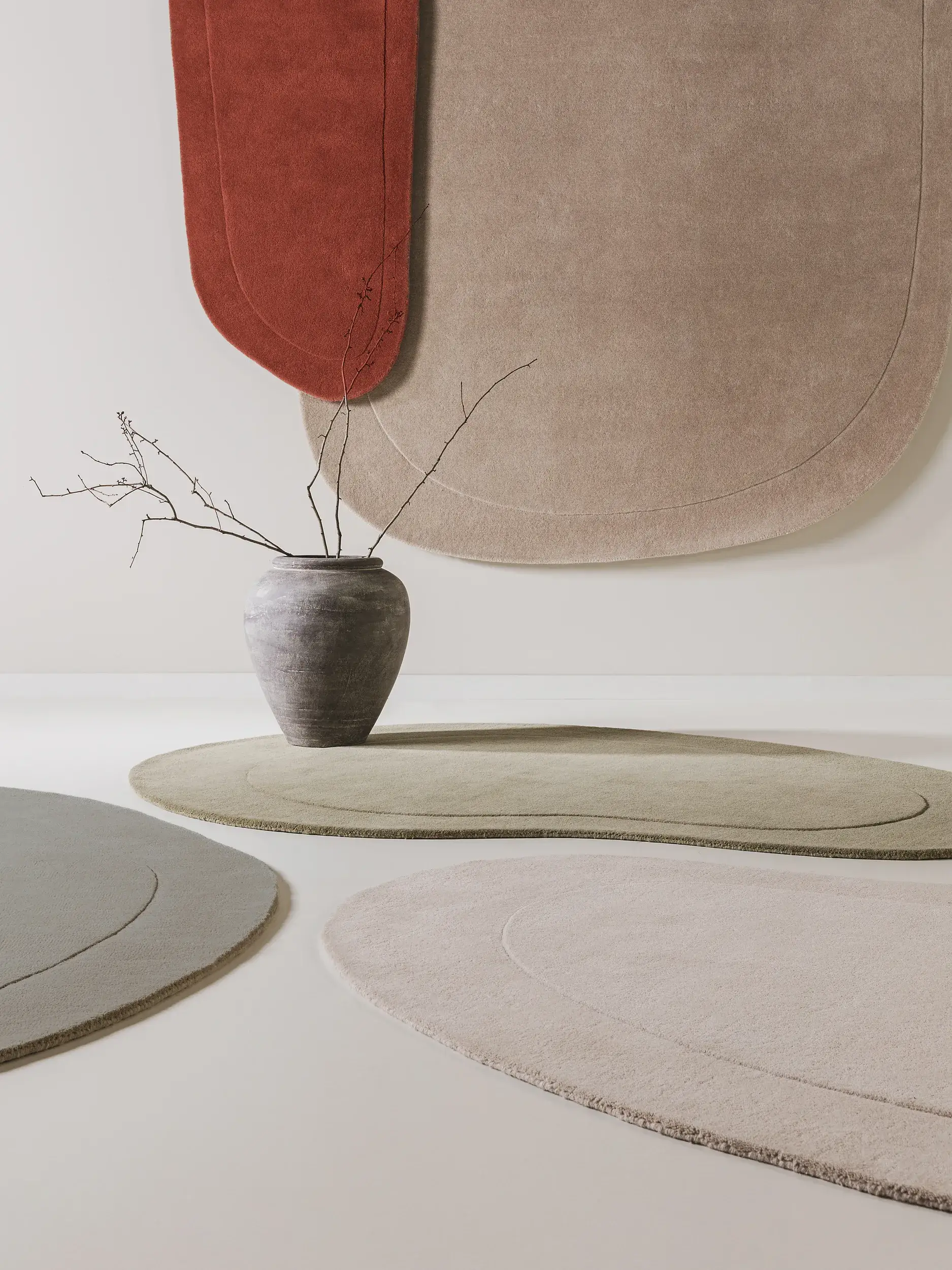 Teppich Shape aus 100% Wolle in  von benuta Pure