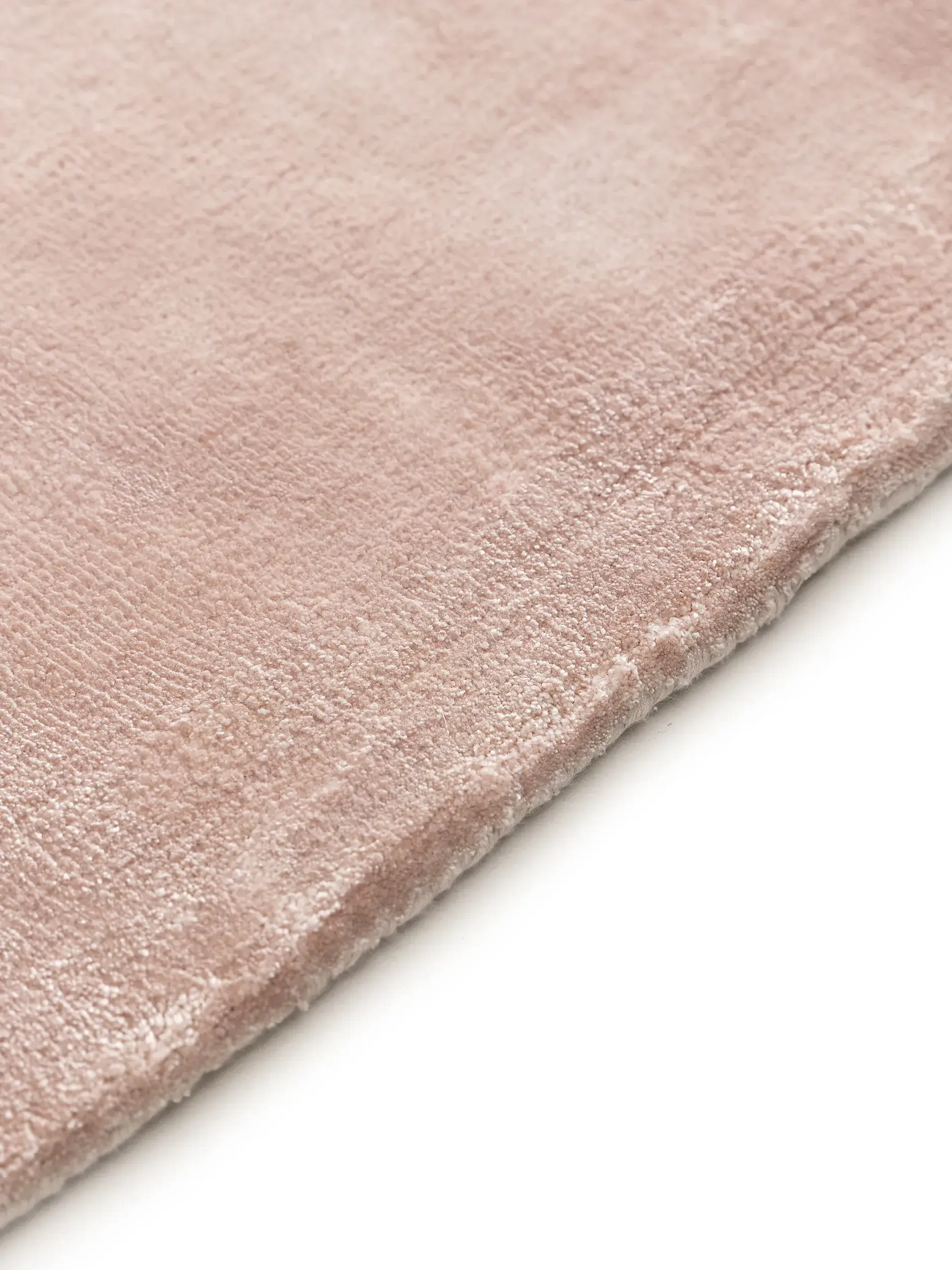 Tapis en 100% Viscose en Rose avec une pile de 100% Viscose de hauteur de benuta pure