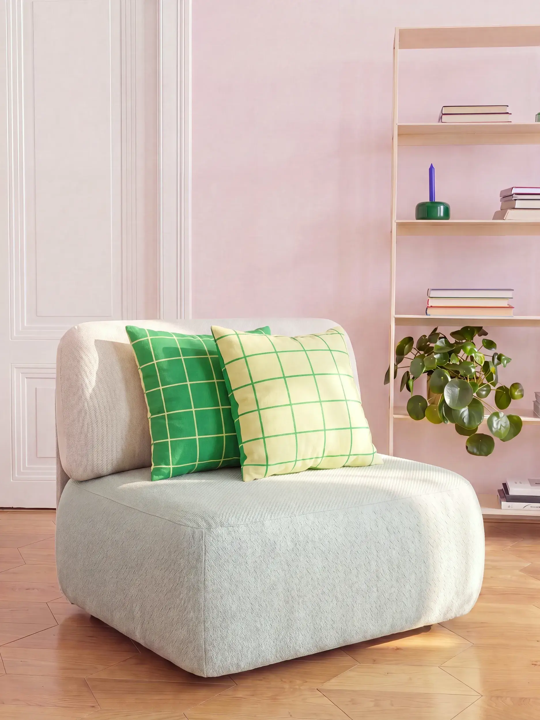 Cushion Joy Green by benuta Pop