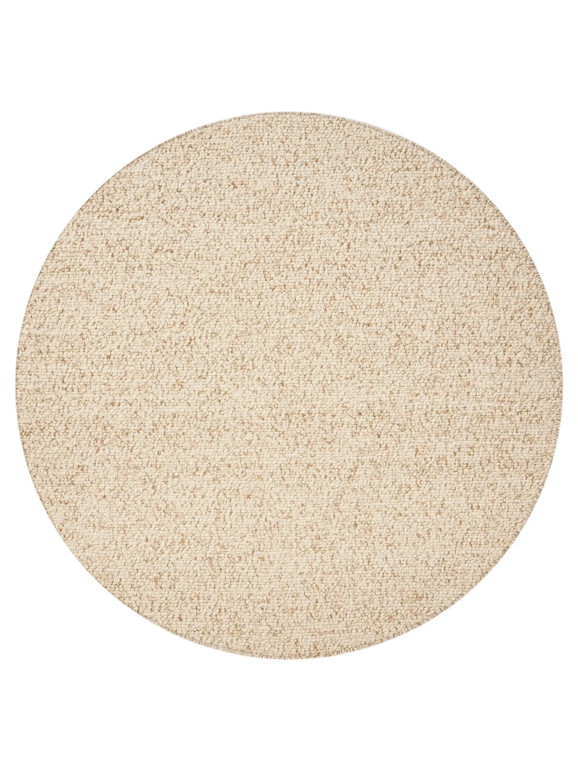 Matta Patch av 70% Ull, 15% Jute, 15% Bomull i Brun från benuta pure
