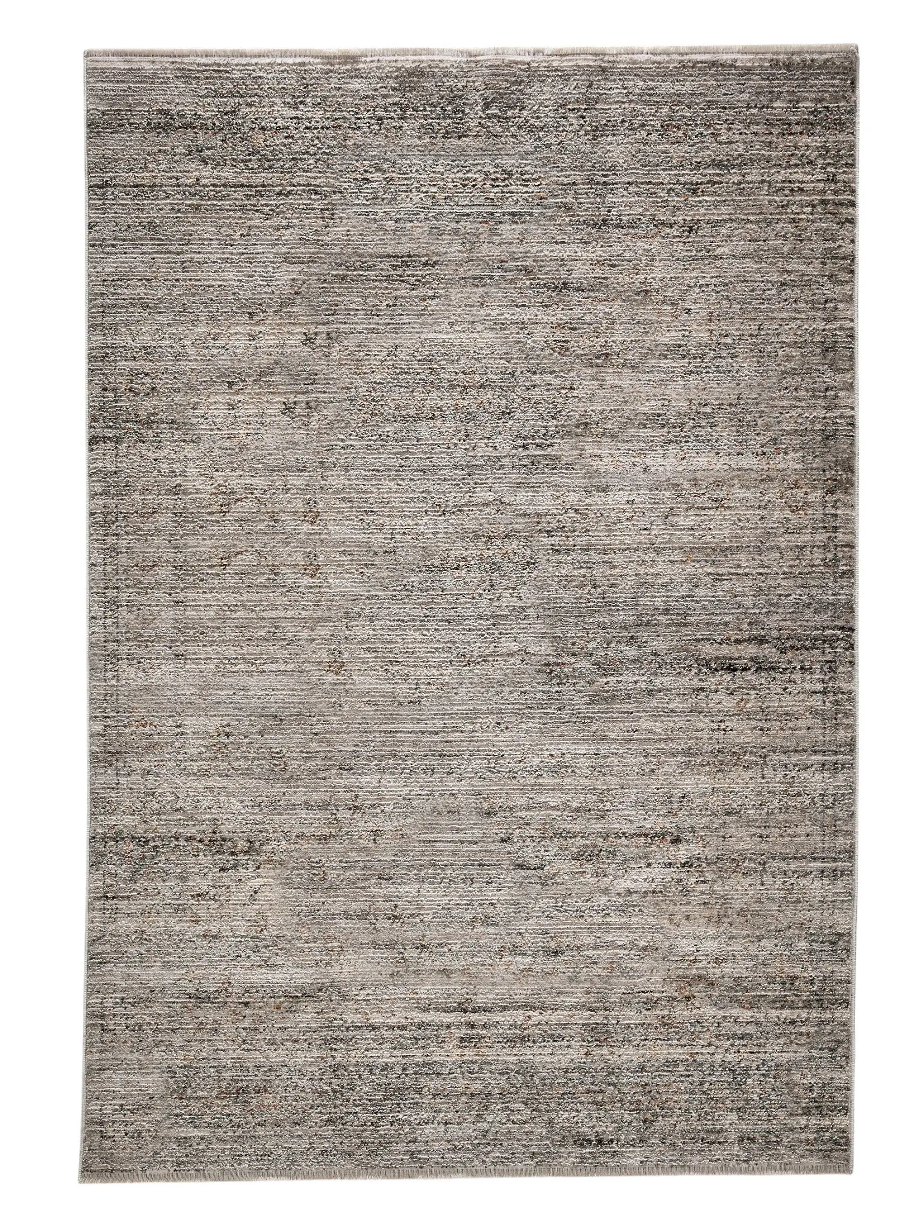 Rug made of 100% Polyester in Grey with a 100% Polyester high pile by benuta Nest