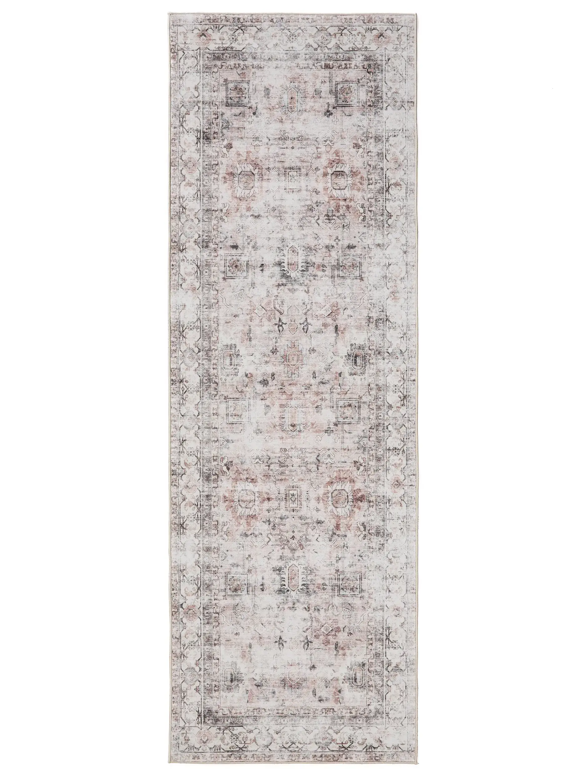 Rug made of 100% Polyester in Beige with a 100% Polyester high pile by benuta Basic