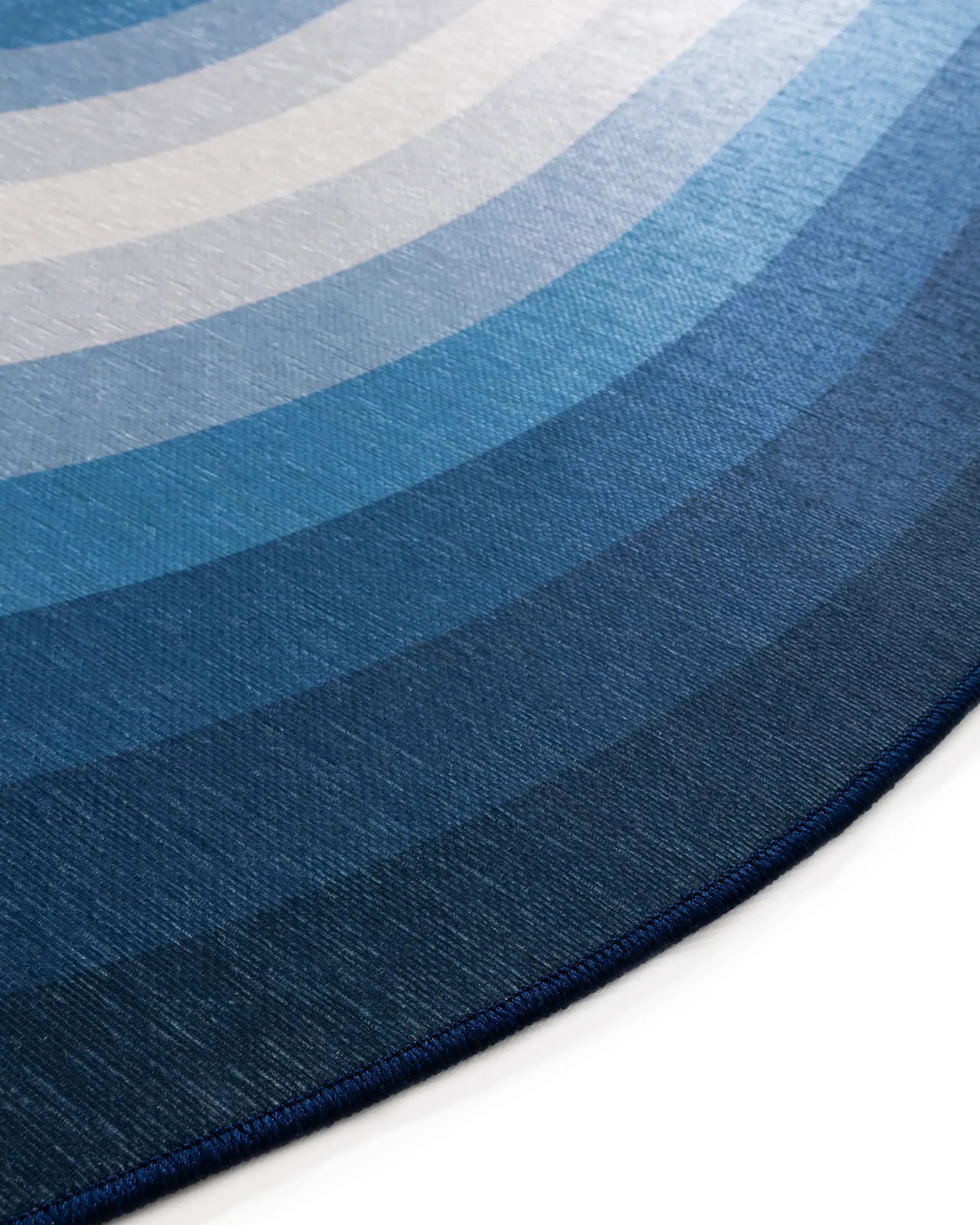 Tapis en 100% Polyester en Bleu avec une pile de 100% Polyester de hauteur de benuta POP