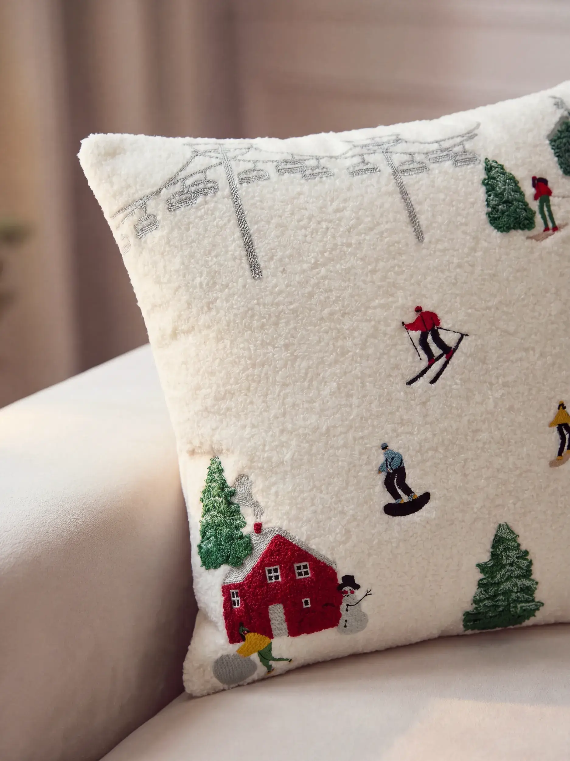 Kerstkussen Joyful Wit van benuta