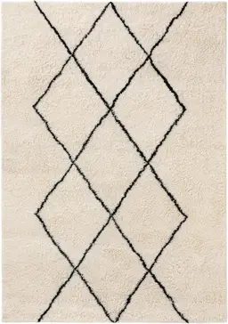 Wool Rug Berber Cream