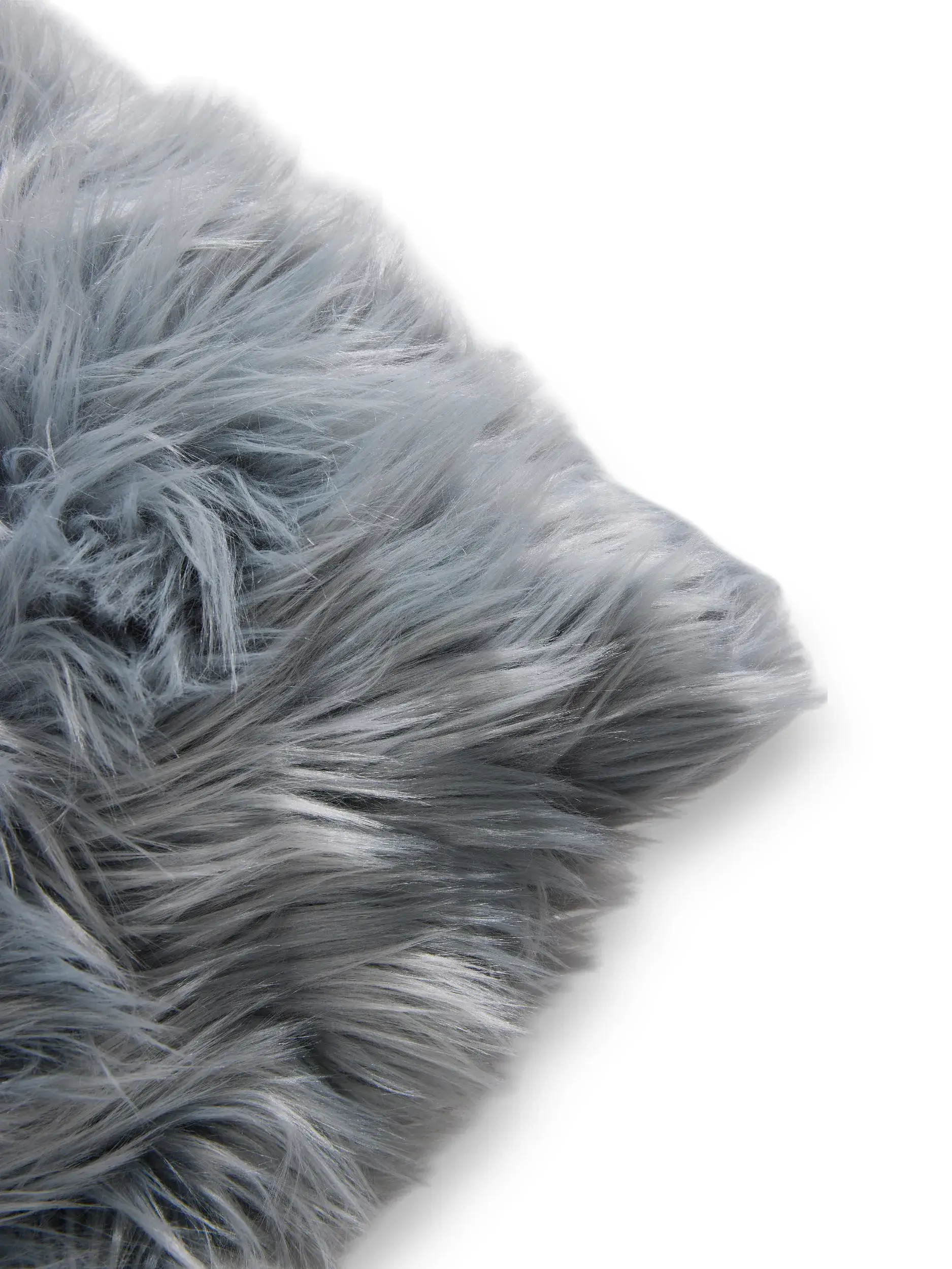 Kissen Nanuk Blau i Einfarbig-design laget av 70 % polyakryl, 30 % polyester fra benuta Pop