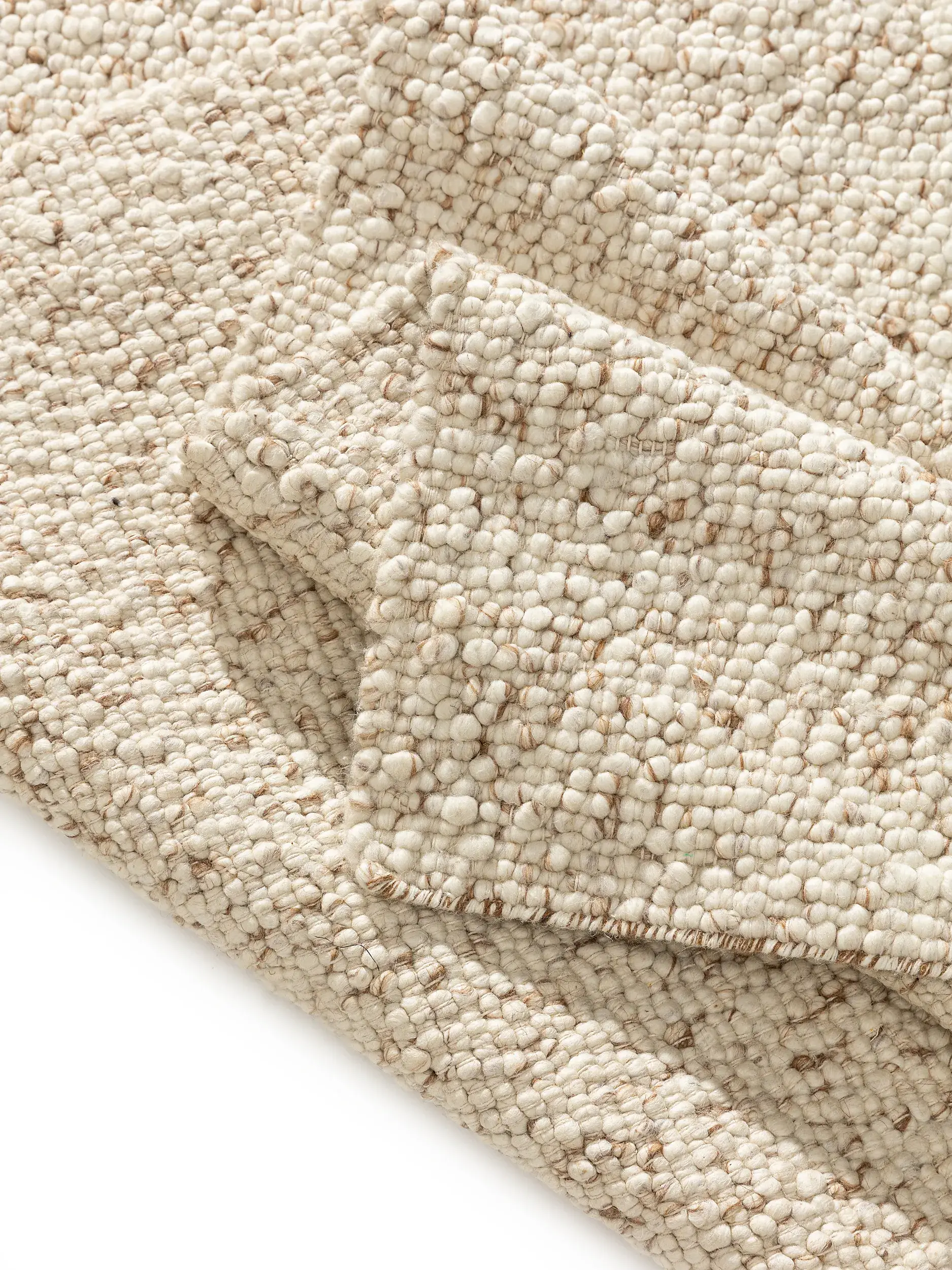 Tapete de 70% Wolle (from New Zealand), 30% Polyester em Braun com pelo de 70% Wolle (from New Zealand), 30% Polyester de altura da benuta Pure
