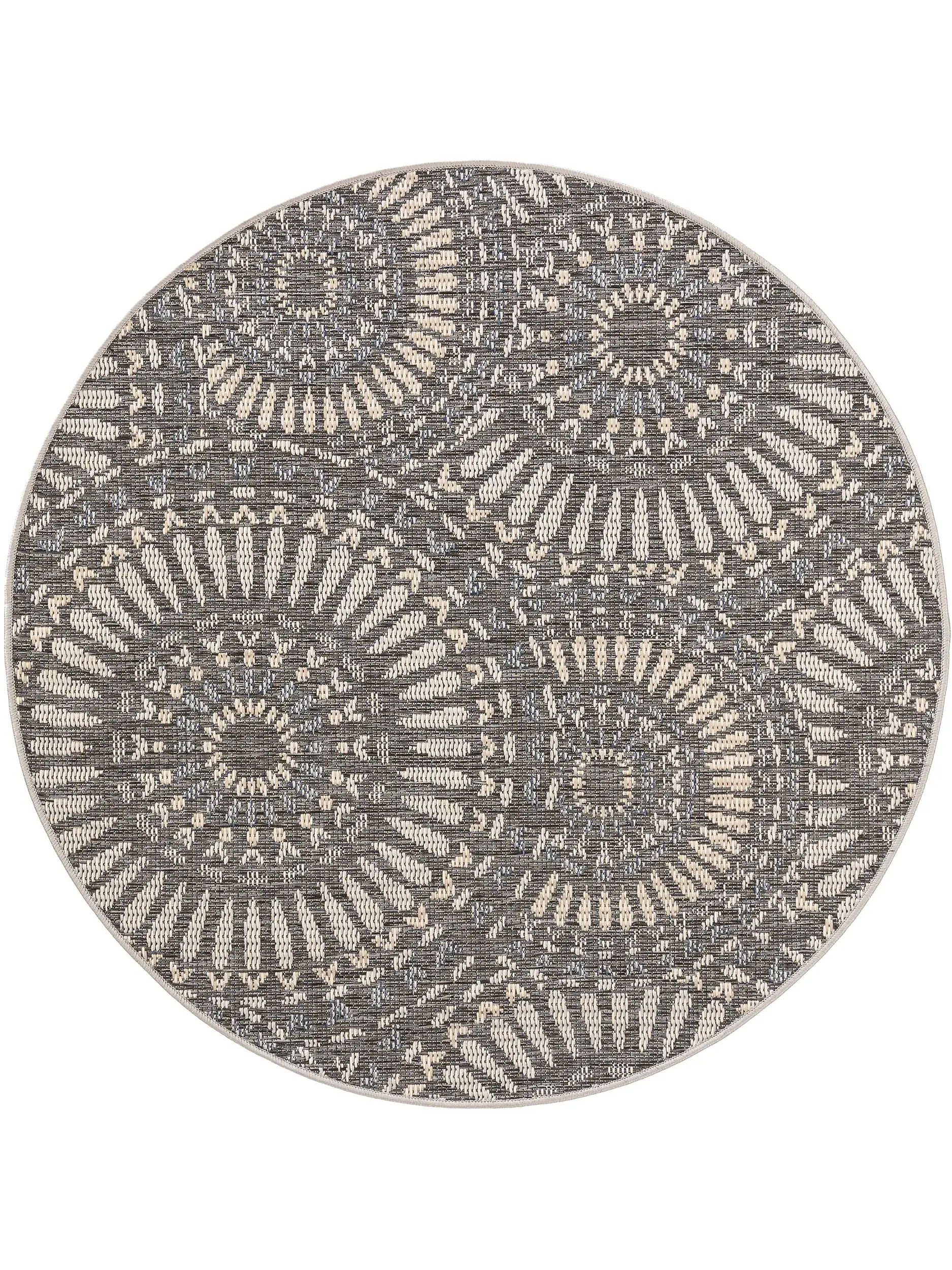 Teppich aus 100% Polypropylen in Blau mit 100% Polypropylen hohem Flor von benuta