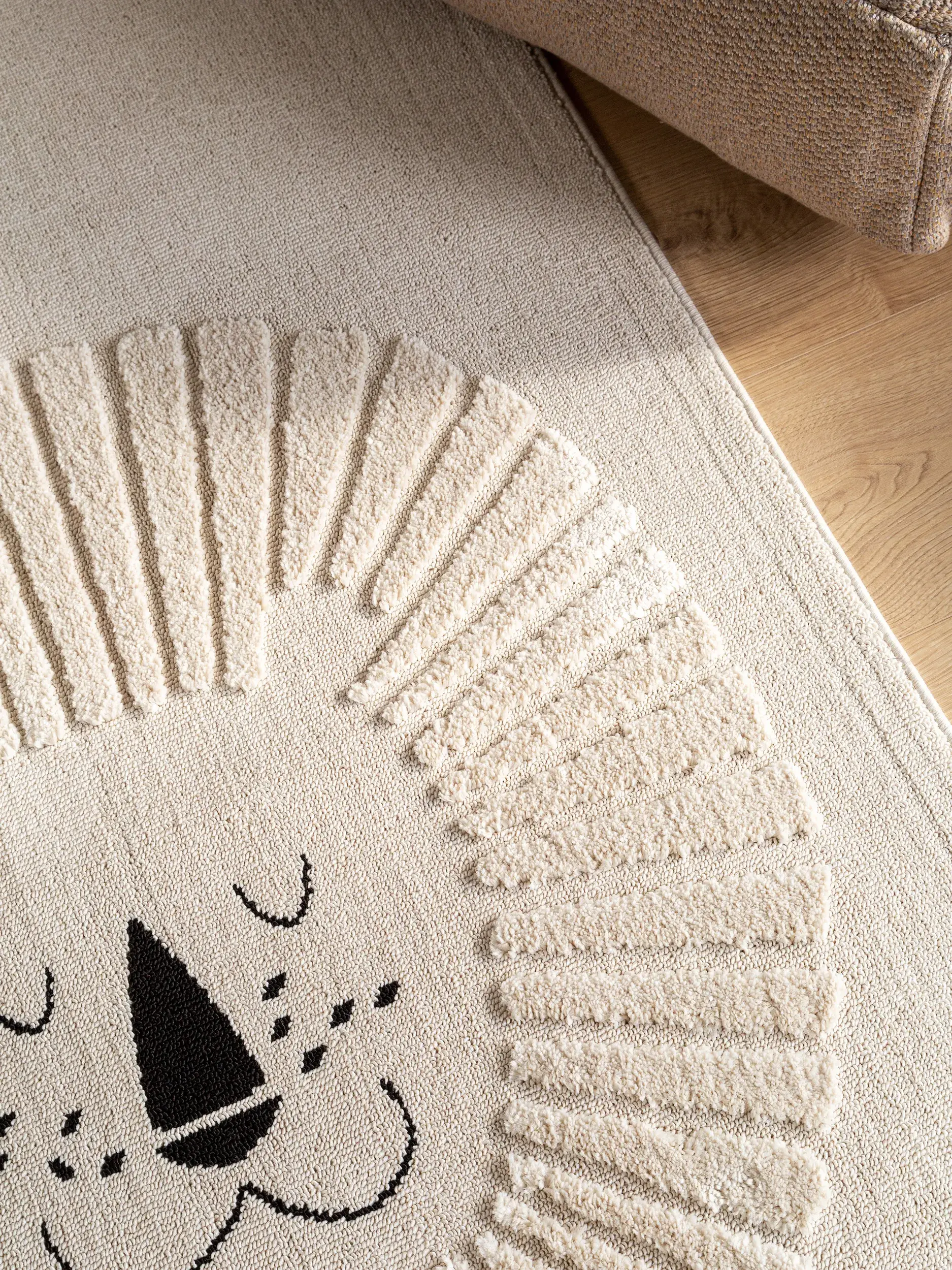 Tapis en 100% Polyester en Beige avec une pile de 100% Polyester de hauteur de Lytte