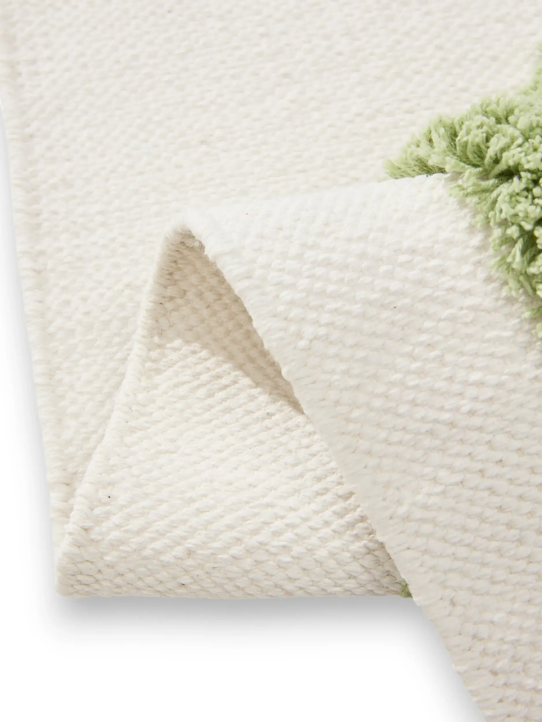 Teppich aus 100% Bio Baumwolle in Blau mit 100% Bio Baumwolle hohem Flor von Lytte