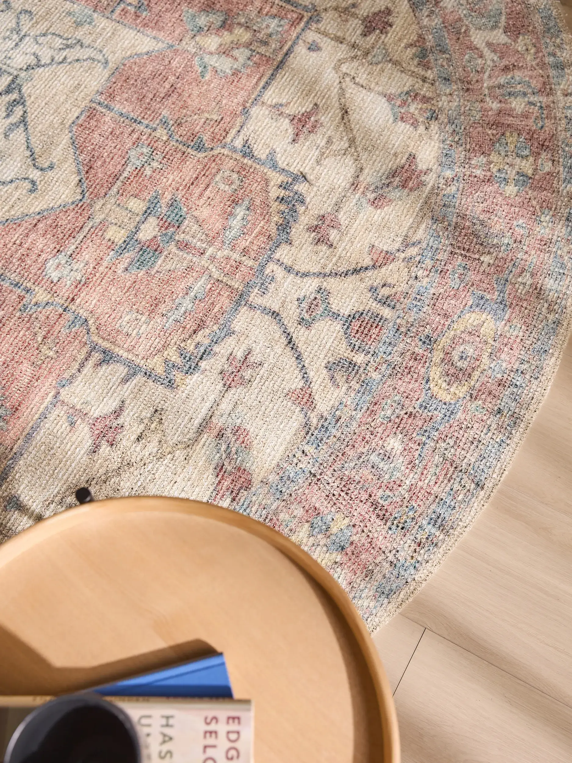 Rug made of 50% Polyester, 50% Polycotton in Beige with a 50% Polyester, 50% Polycotton high pile by benuta Nest