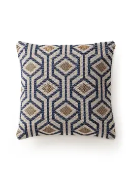 Kussensloop Palma Blauw/Geel