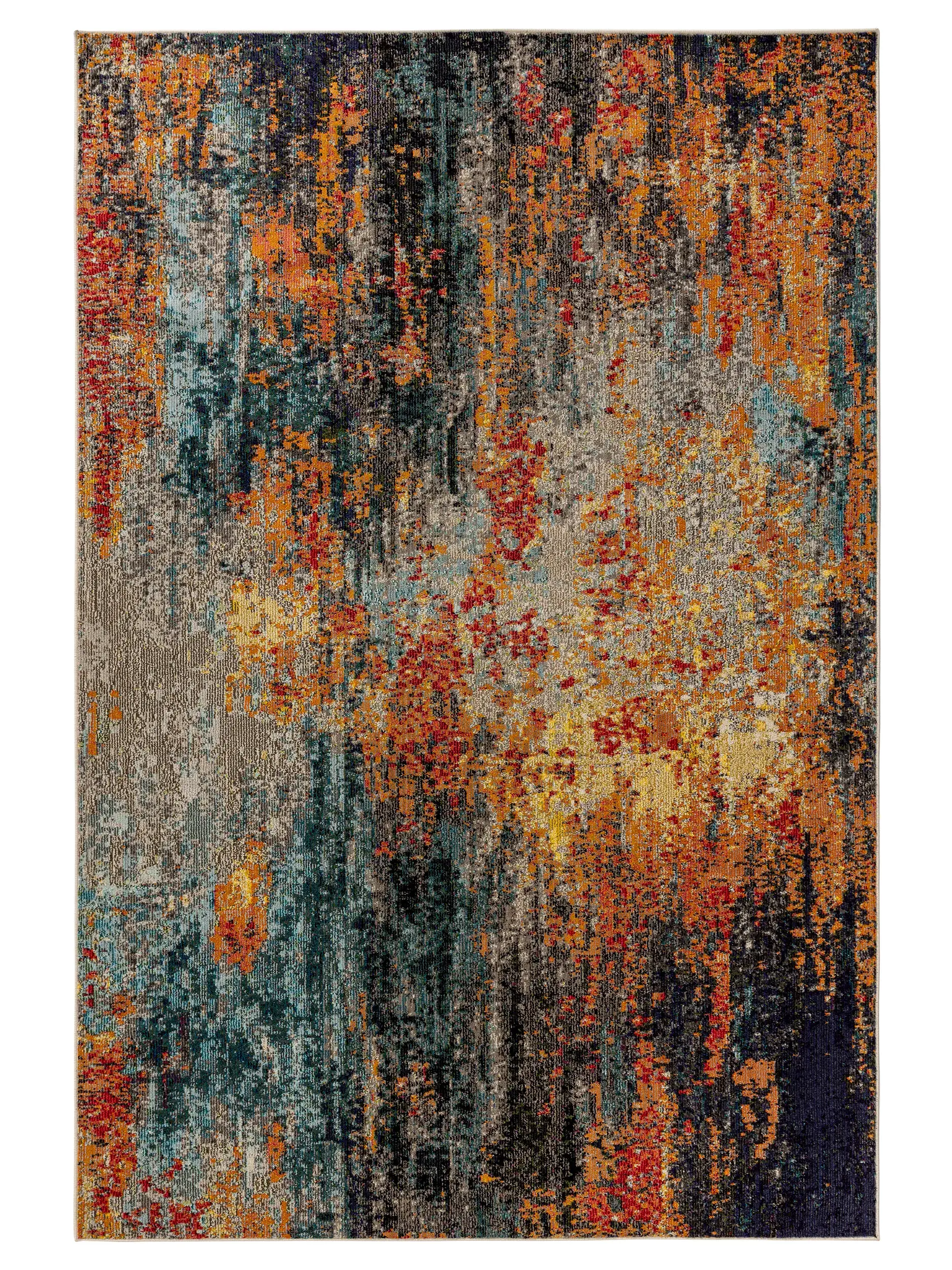 Rug made of 100% Polypropylen in Multicolour with a 100% Polypropylen high pile by benuta Nest