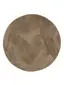 Hochflorteppich rund Soda Beige