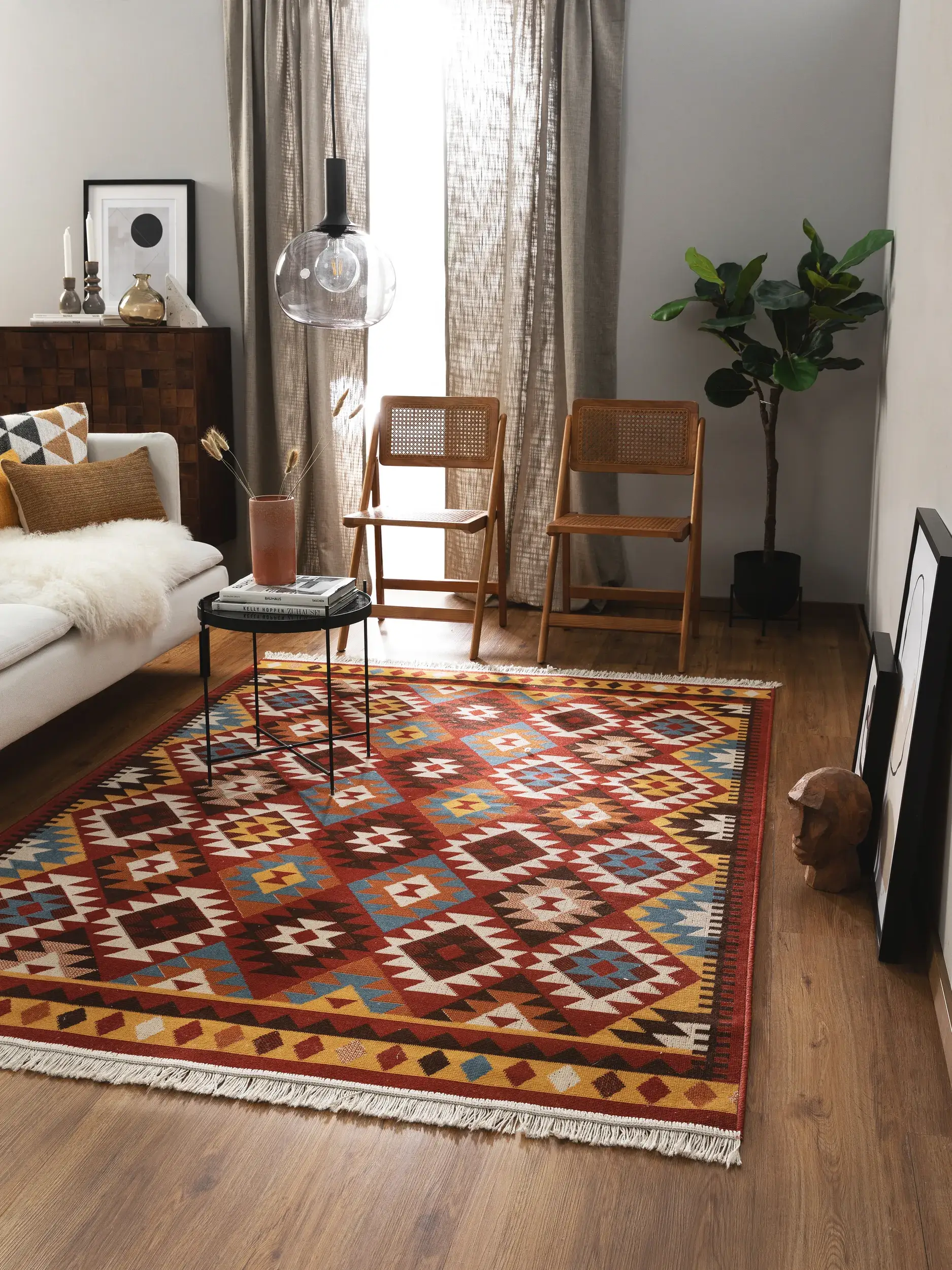Tapis Kira en 60% Coton, 40% Polypropylène en Multicouleur de benuta nest
