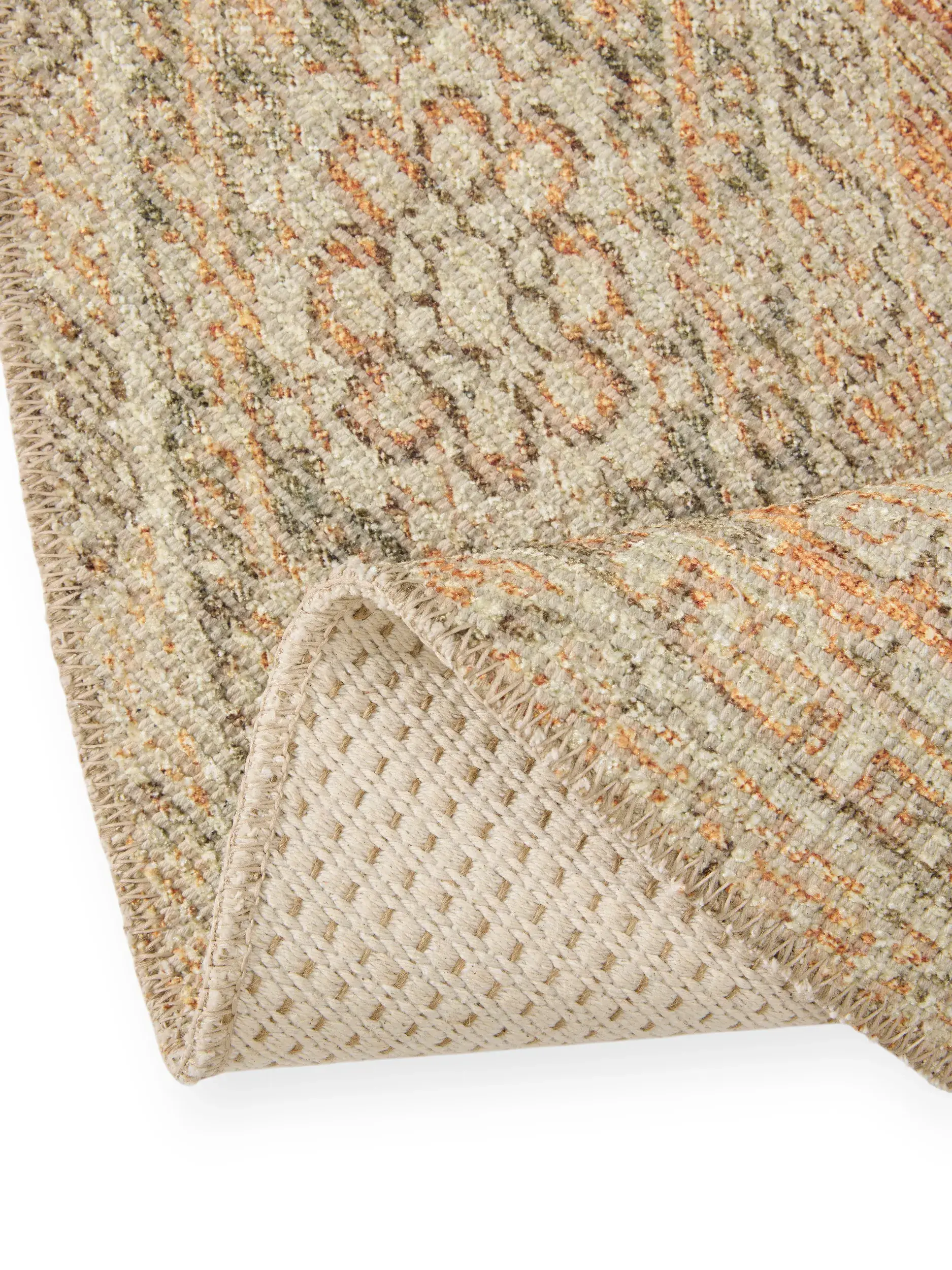 Rug made of 50% Polyester, 50% Polycotton in Multicolour with a 50% Polyester, 50% Polycotton high pile by benuta Nest