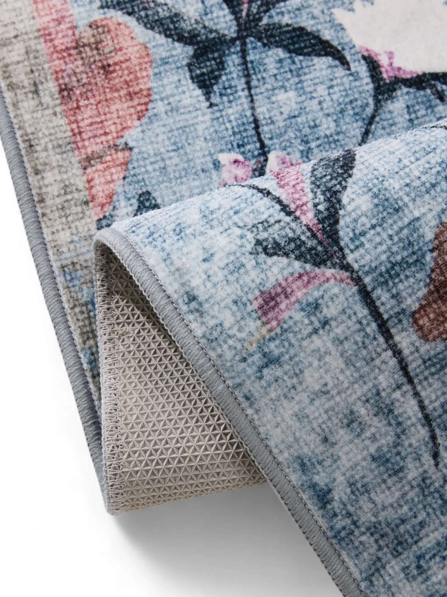 Rug made of 100% Polyester in Multicolor with a 100% Polyester high pile by benuta Nest