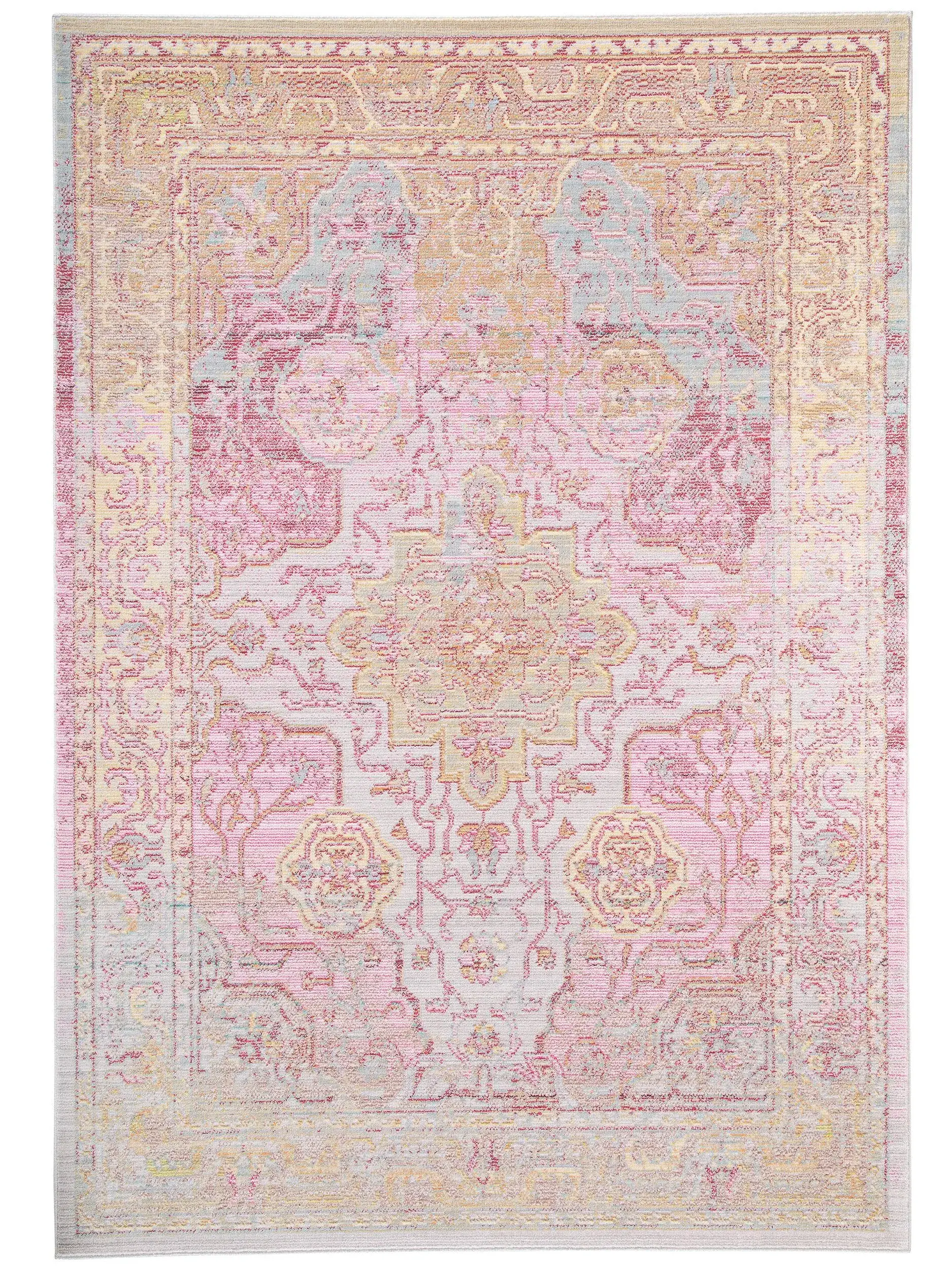 Tappeto di 100% Poliestere in Multicolor con pelo alto 100% Poliestere da benuta nest