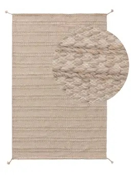 Rug made from recycled material Rene Beige