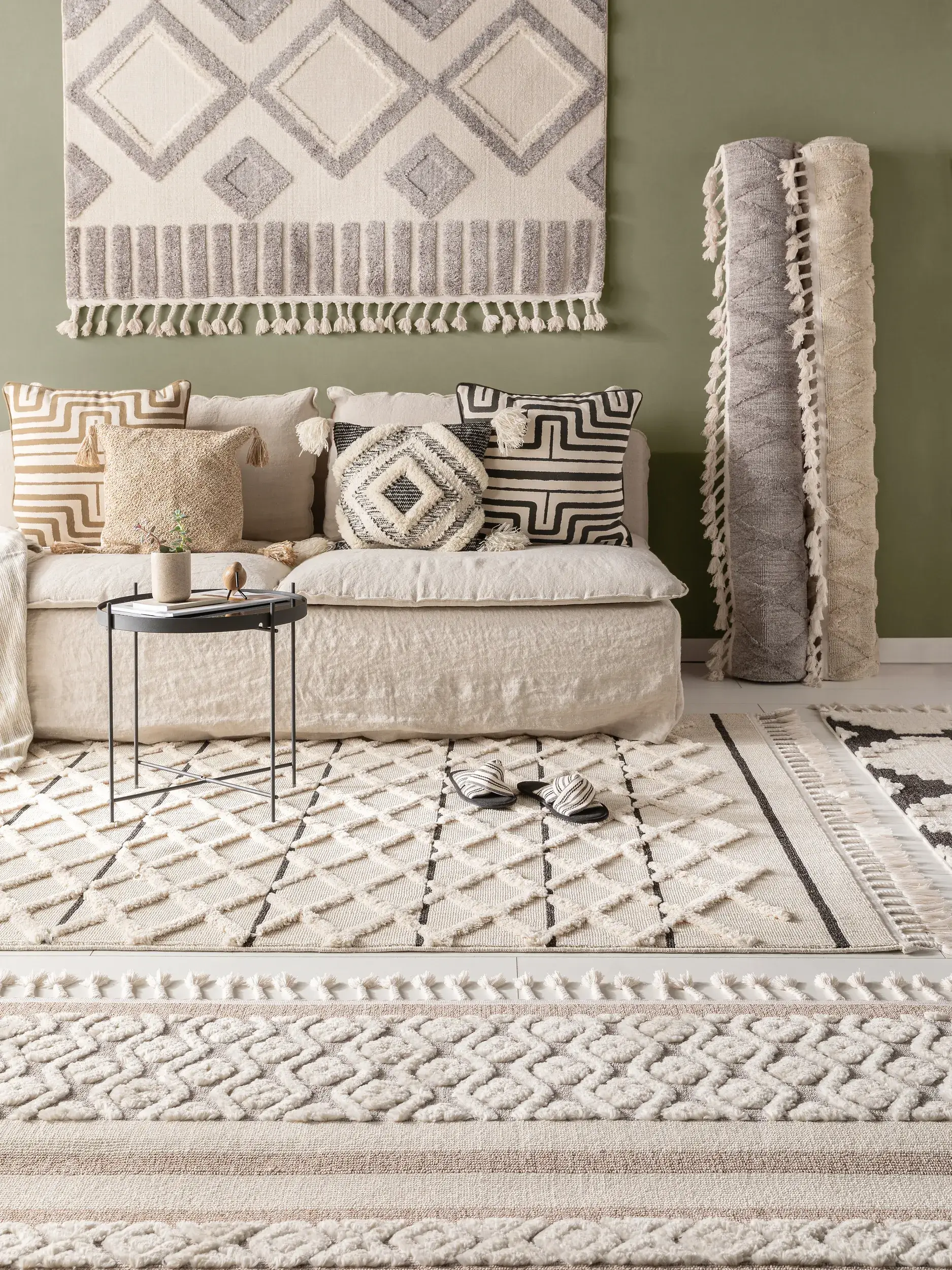 Alfombra de 100% Poliéster en Beige con un pelo de {{Placeholder_Pile Height}} de altura de benuta POP