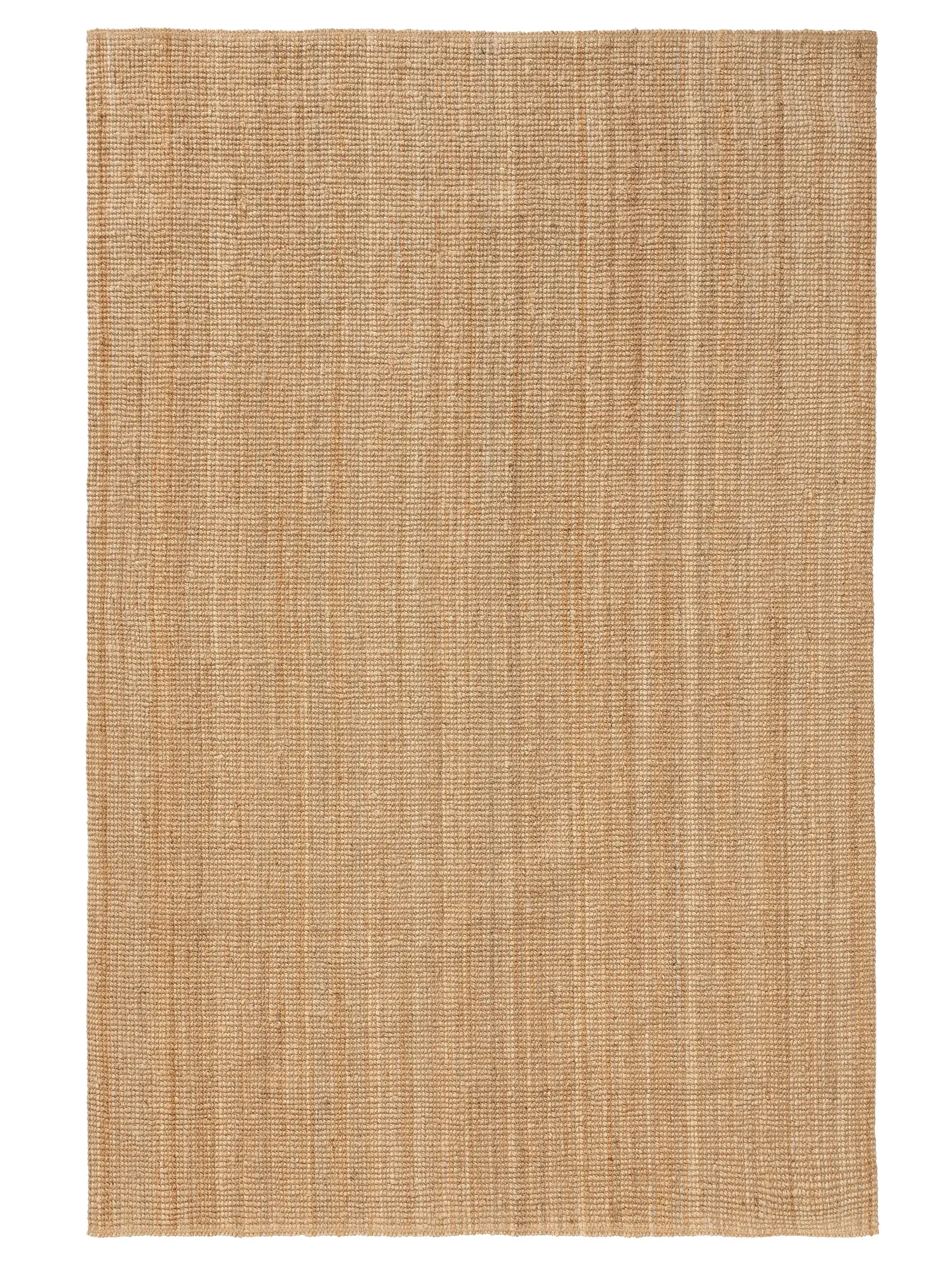 Teppich aus 100% Jute in Beige mit 100% Jute hohem Flor von benuta Pure