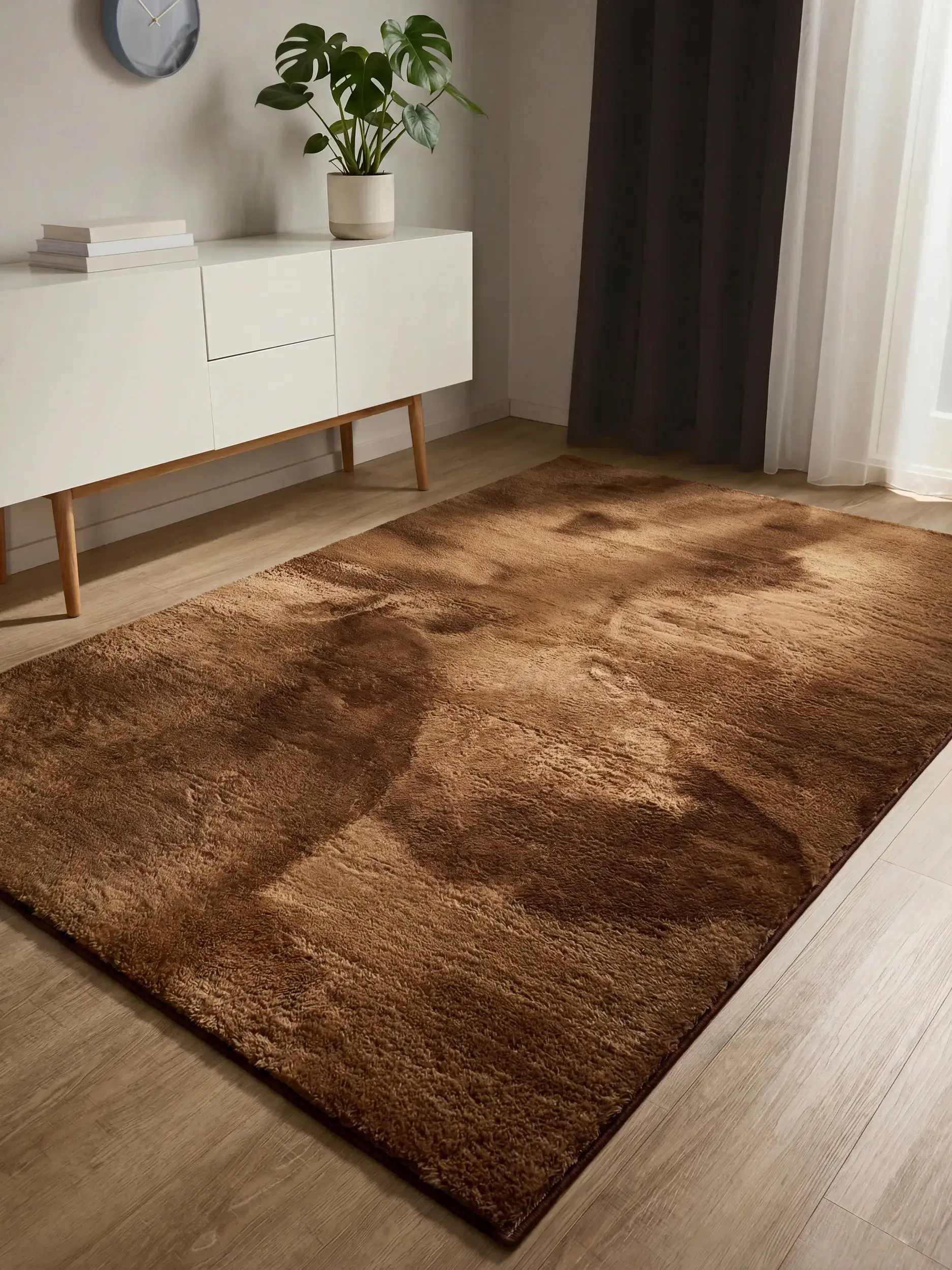 Teppich Furry aus 100% Polyester in  von benuta Basic