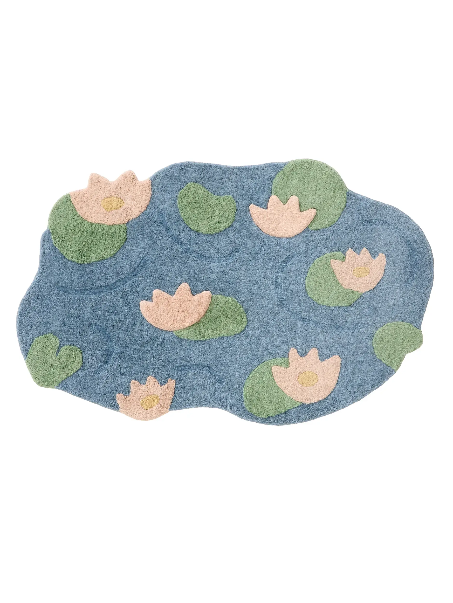 Teppich aus 100% Wolle in Multicolor mit 100% Wolle hohem Flor von Lytte