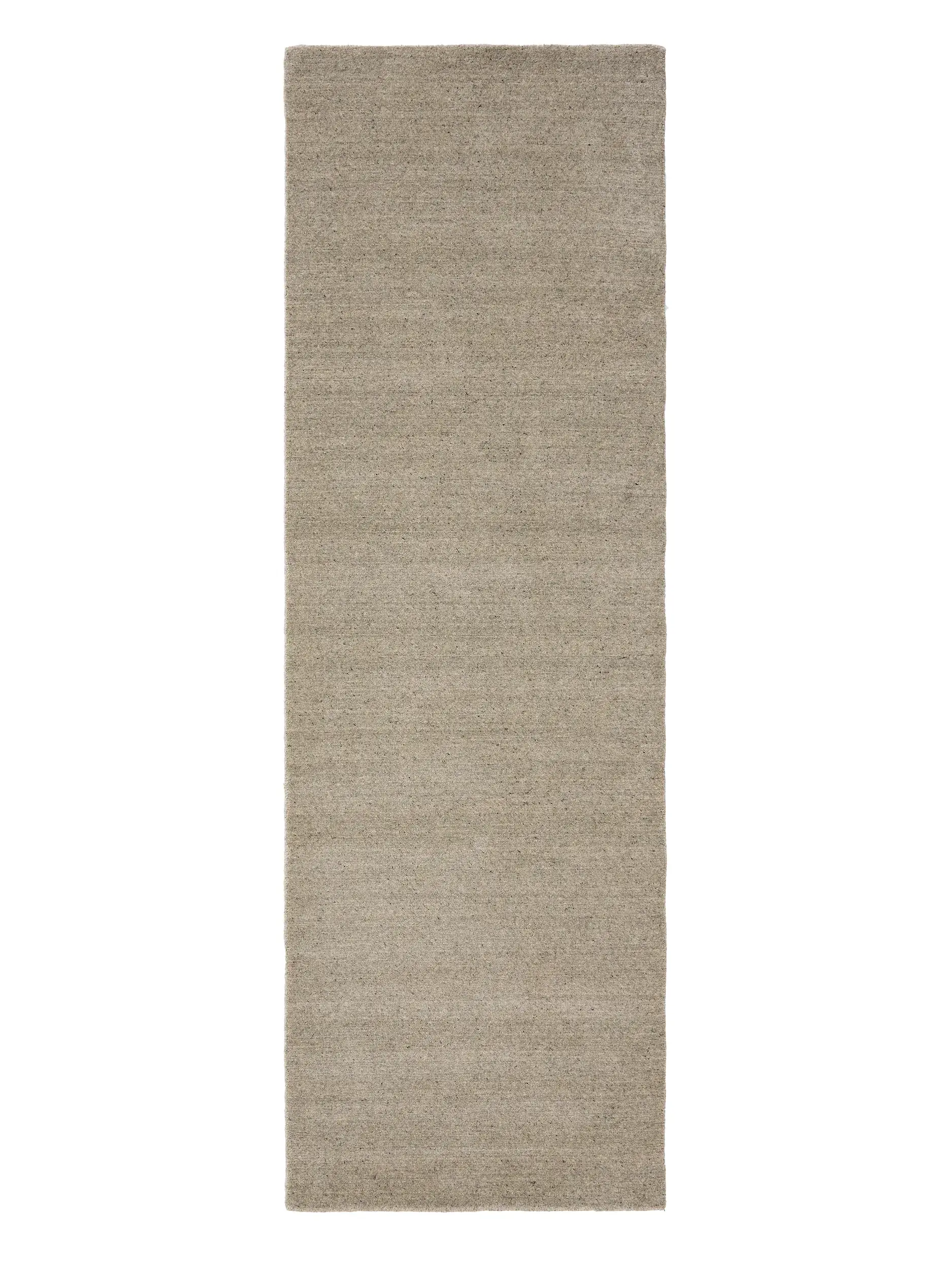 Teppich aus 100% Wolle in Grau mit 100% Wolle hohem Flor von benuta Pure