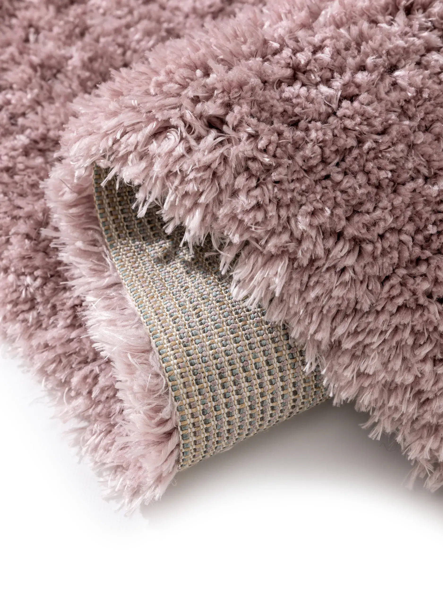 Teppe av 100% Polyester i Rosa med 100% Polyester høy lugg fra benuta Pop