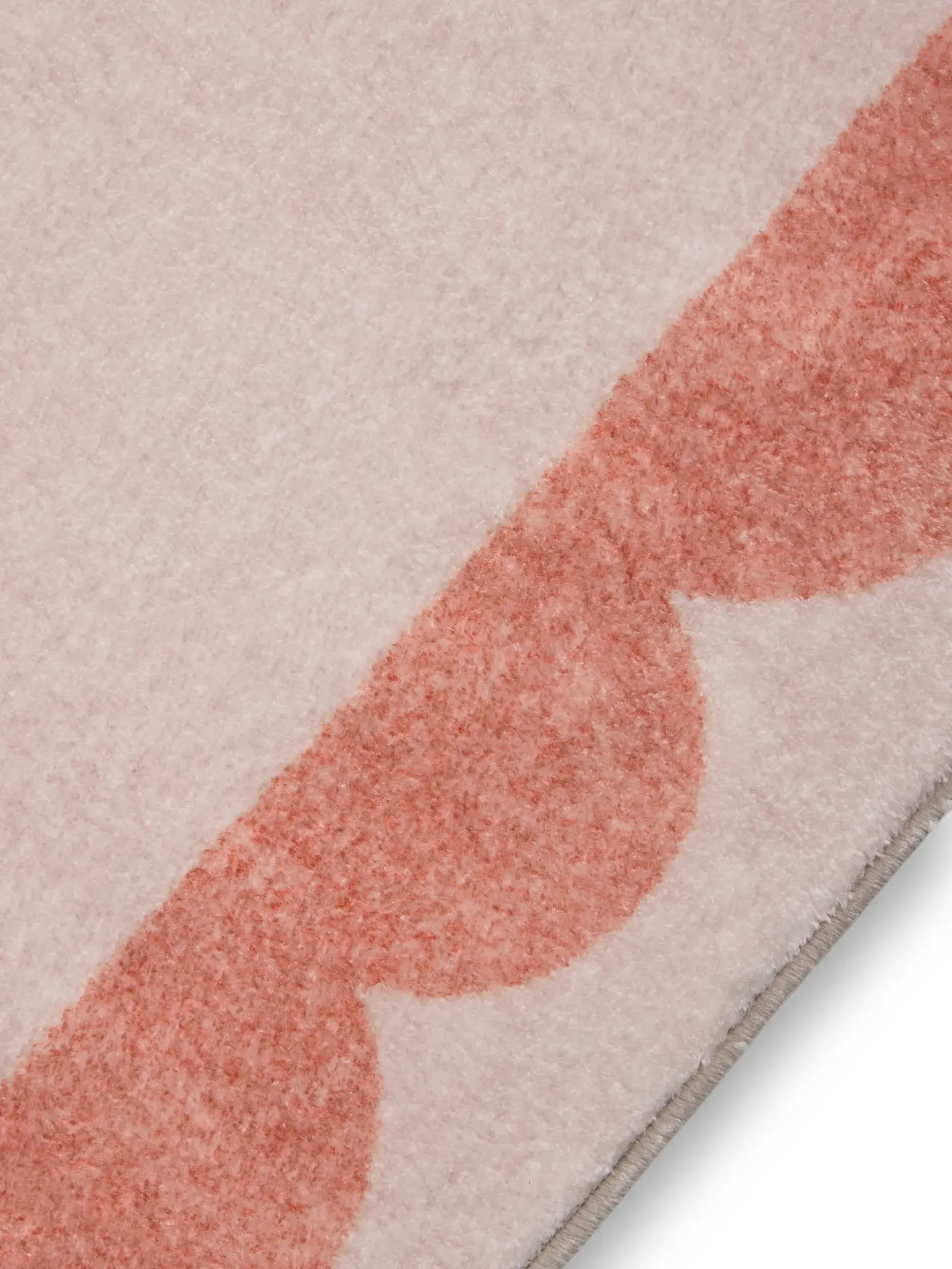 Rug made of 100% Polyester in Orange with a 100% Polyester high pile by benuta Pop