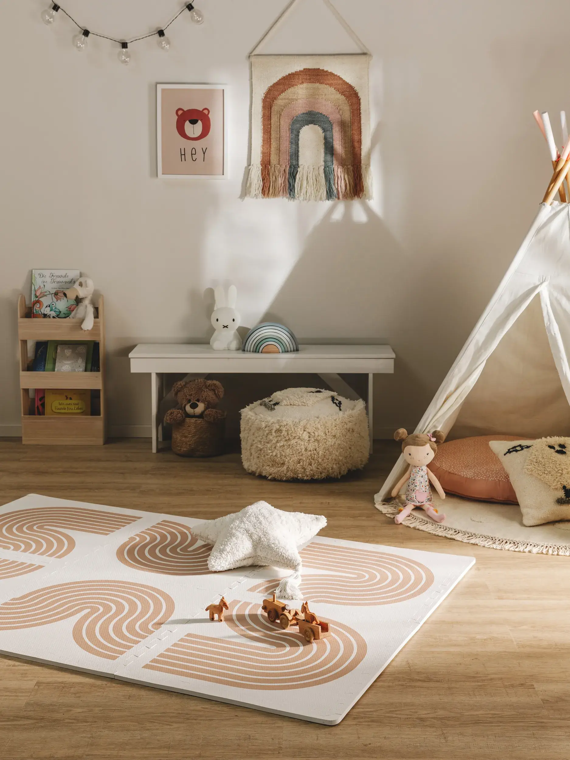 Spielmatte Archie Beige im Design Kindermotive aus  von Lytte